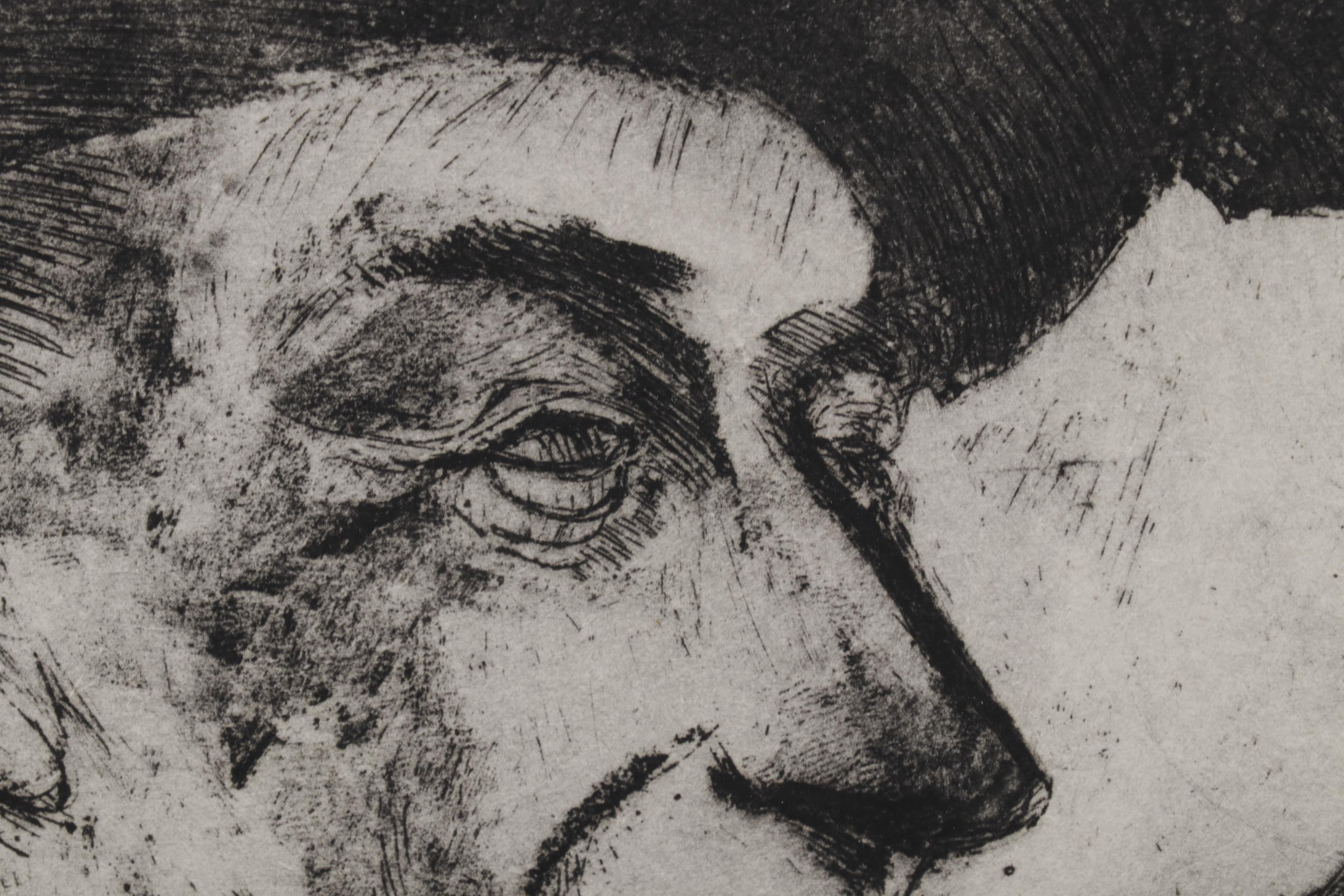 Sidney Chafetz Etching With Aquatint "Worthy Recipients," Circa 1968