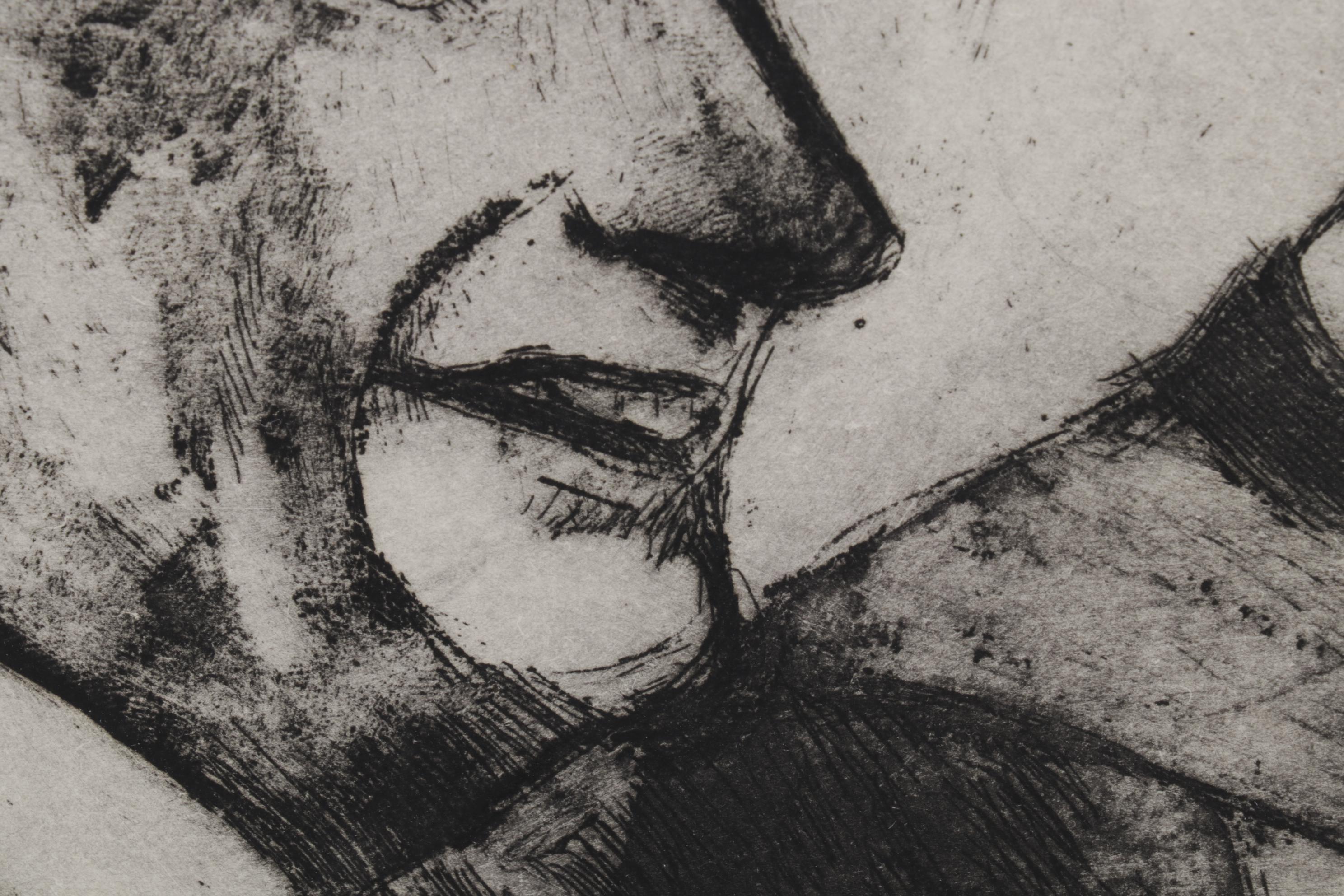 Sidney Chafetz Etching With Aquatint "Worthy Recipients," Circa 1968