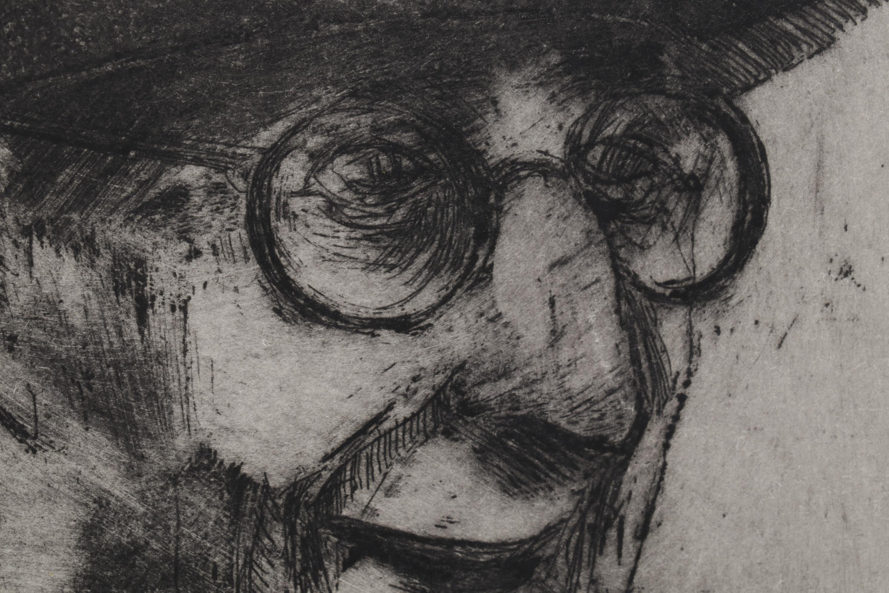 Sidney Chafetz Etching With Aquatint "Worthy Recipients," Circa 1968