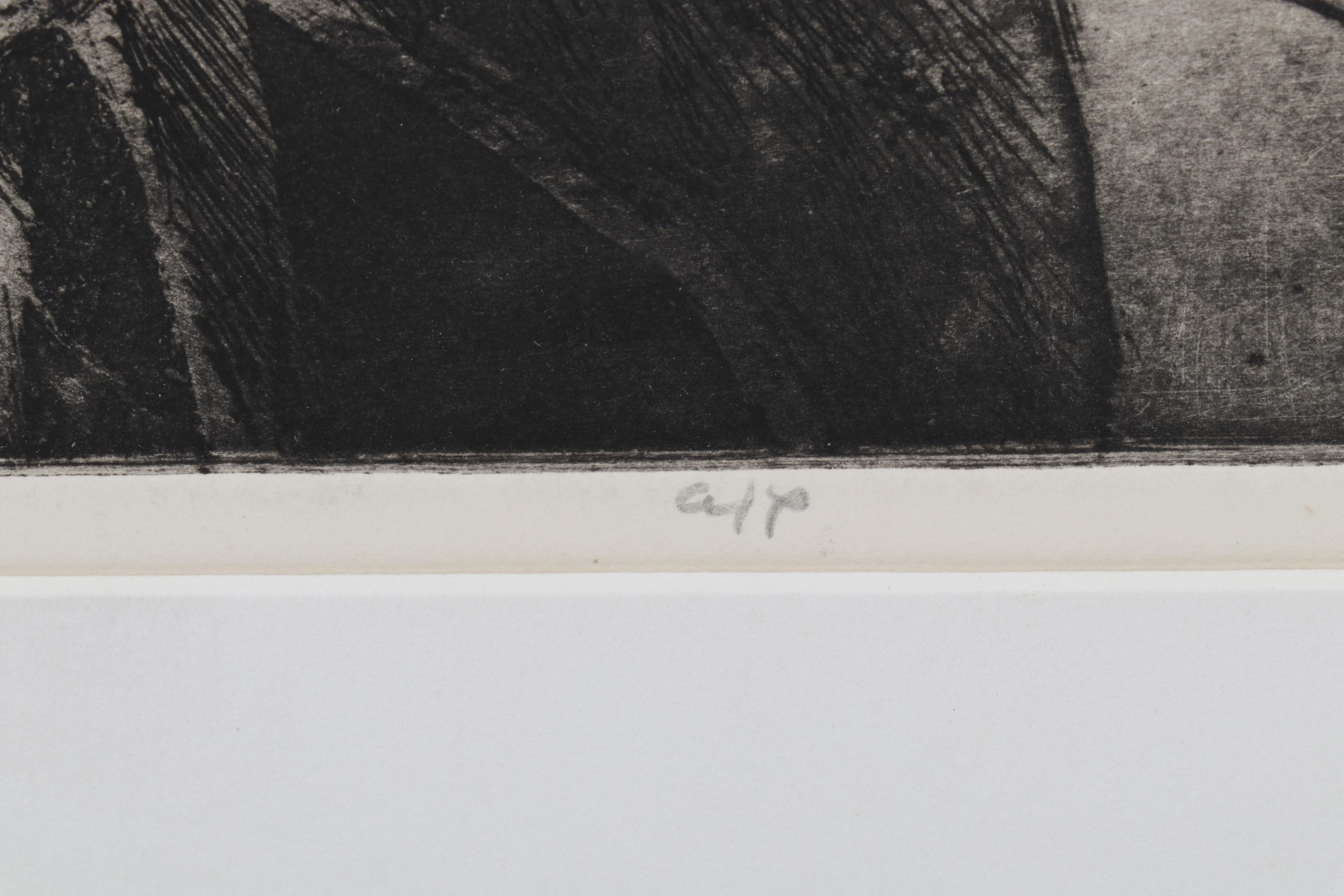 Sidney Chafetz Etching With Aquatint "Worthy Recipients," Circa 1968