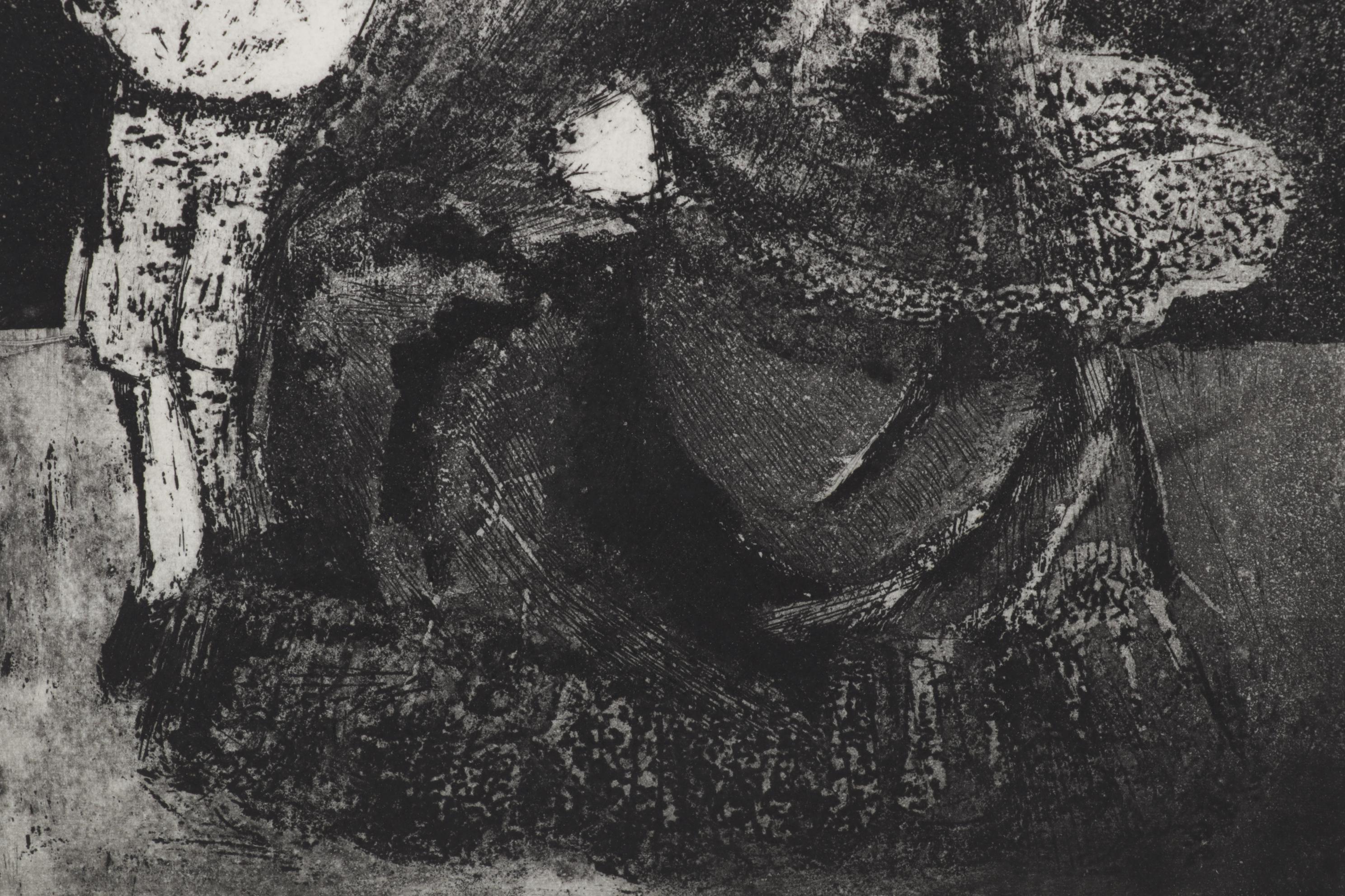 Sidney Chafetz Etching "Vicky and Eddy," 1970