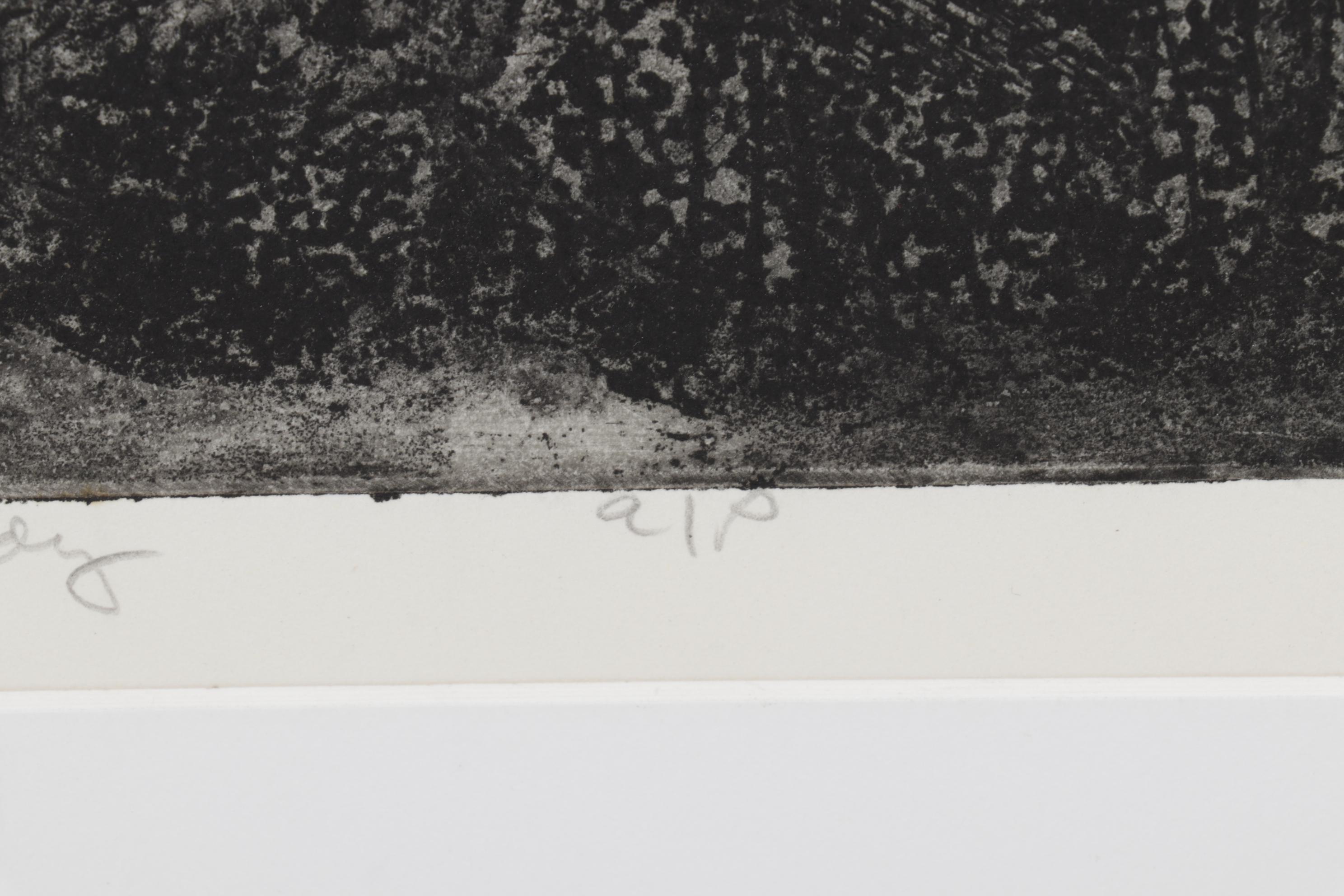 Sidney Chafetz Etching "Vicky and Eddy," 1970