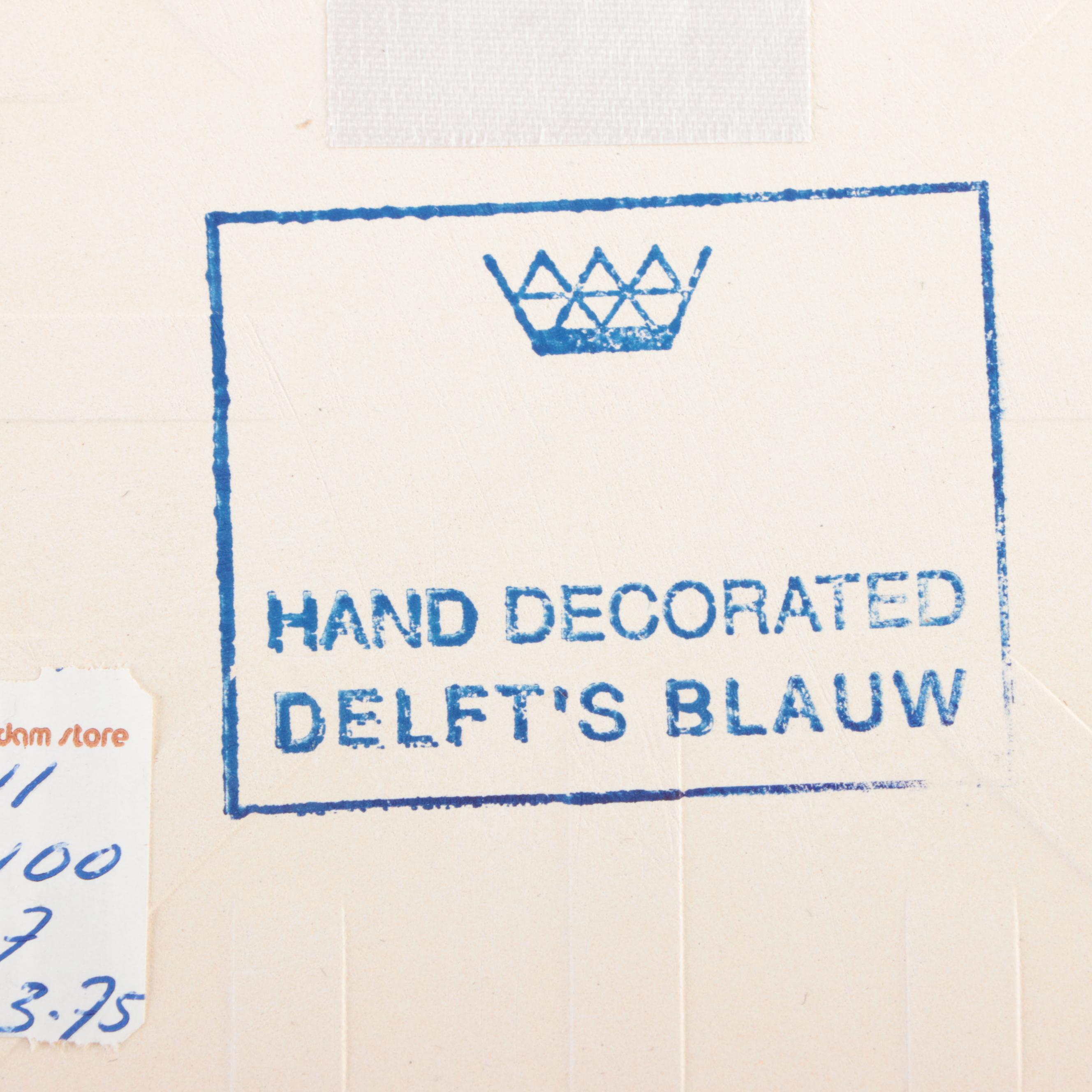 Delft Ceramic Tiles with Windmill Scenes