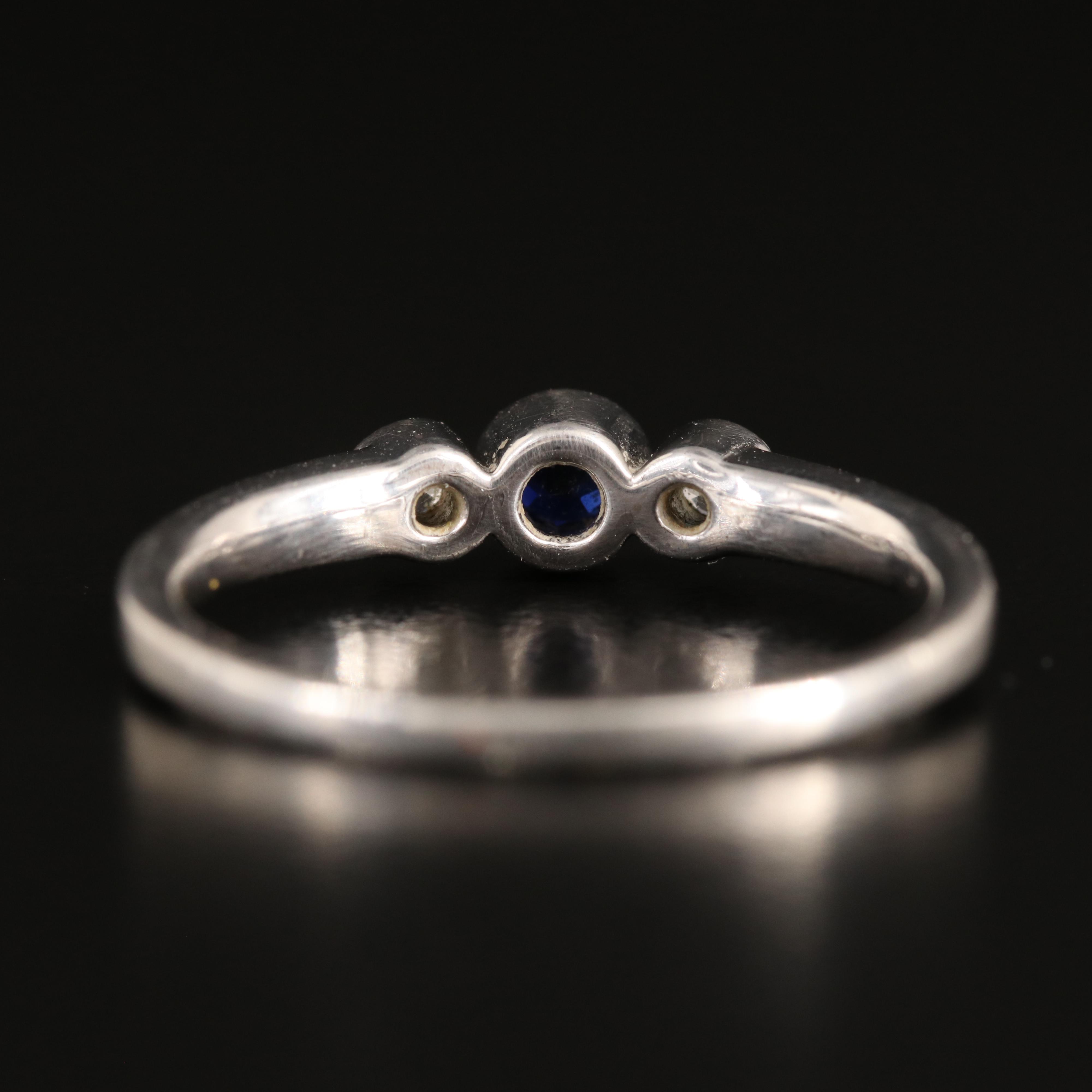 Sterling Sapphire and White Sapphire Band