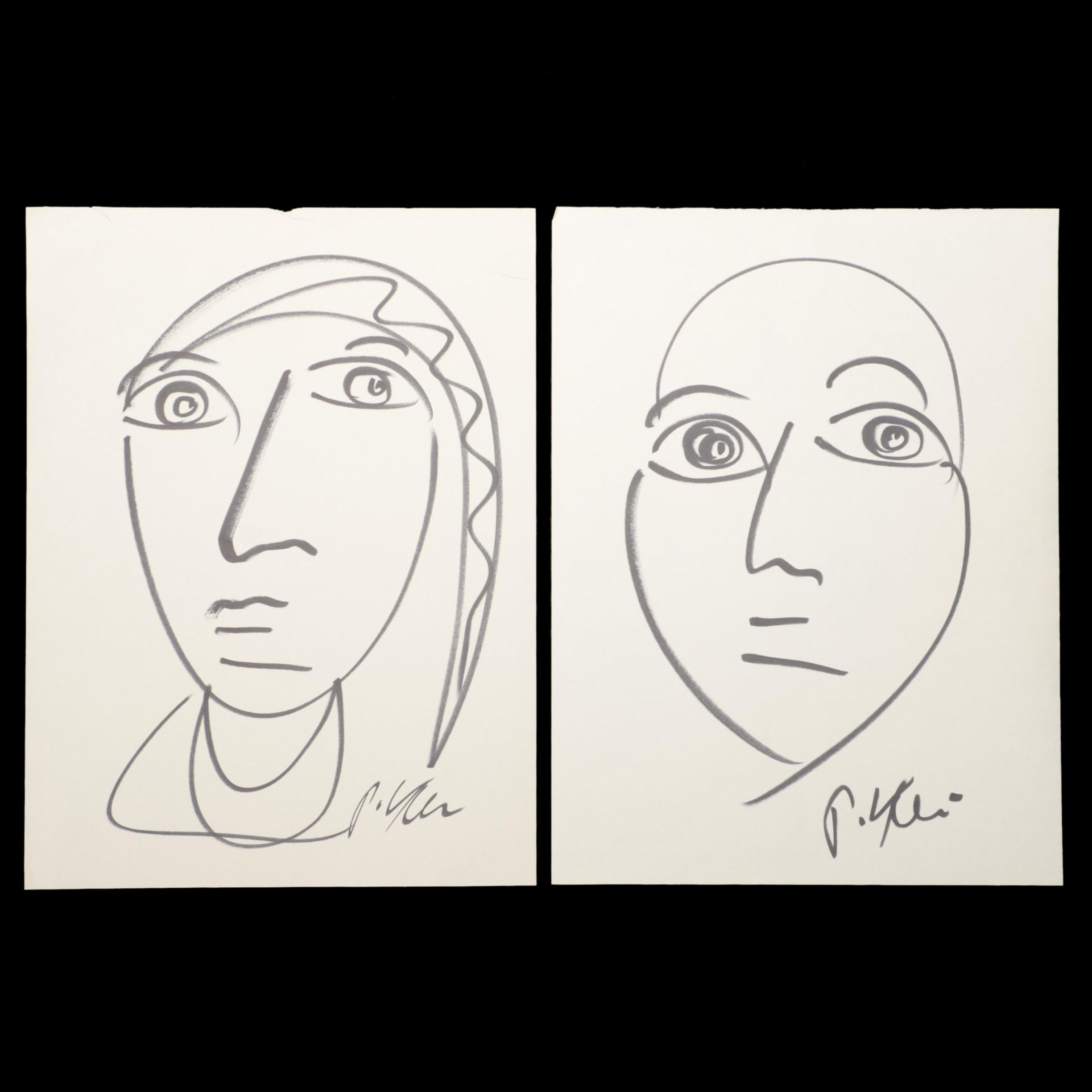 Peter Keil Abstract Ink Portraits