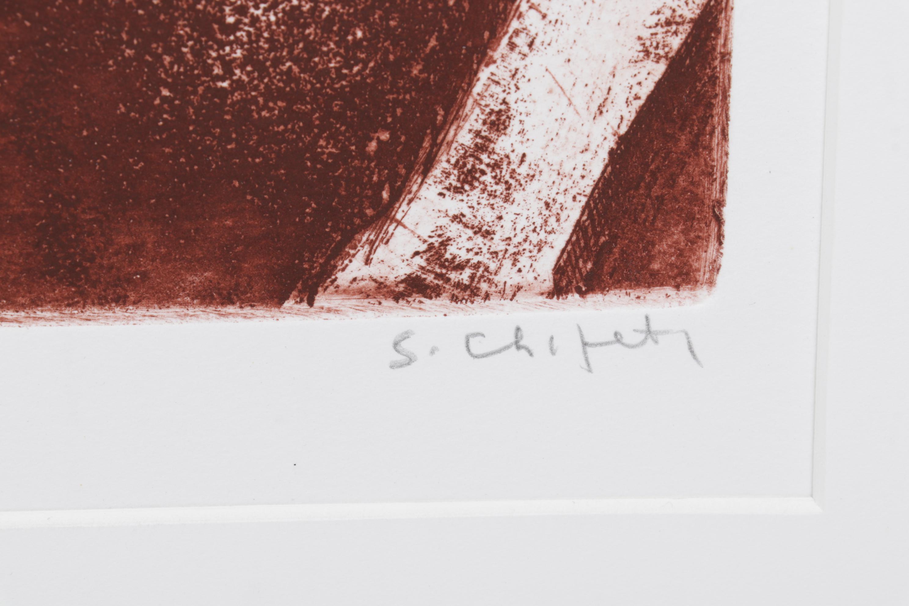 Sidney Chafetz Satirical Etching and Aquatint "Hostesses," Circa 1970