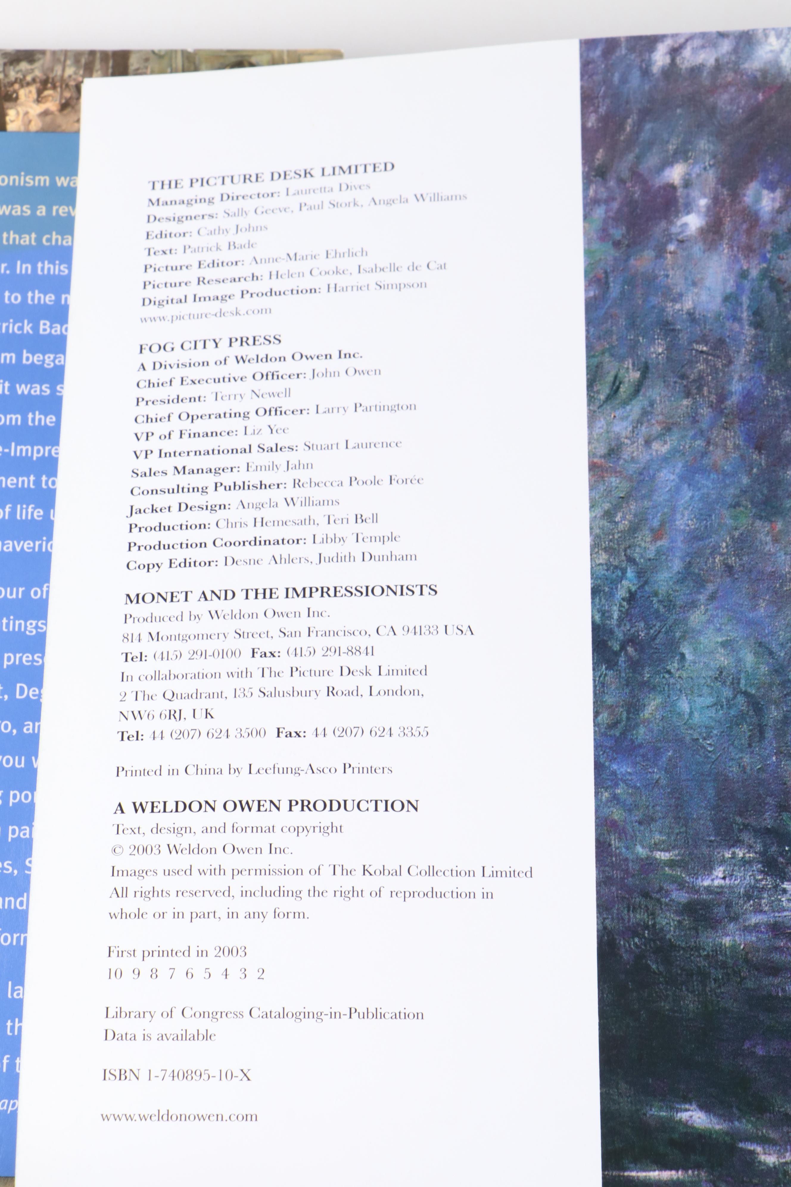 First American Edition "Monet" by Alberto Martini and More Monet Books