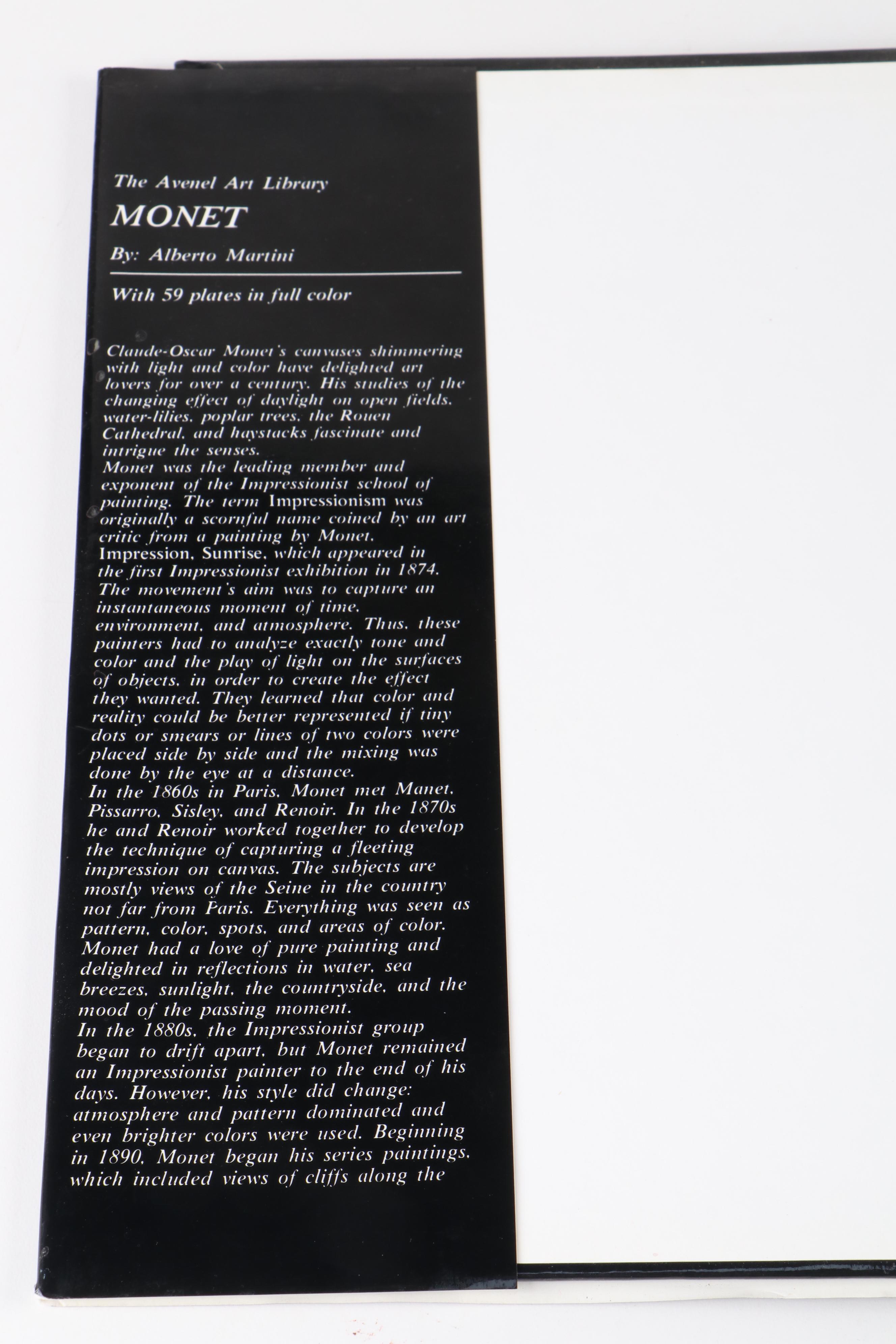 First American Edition "Monet" by Alberto Martini and More Monet Books