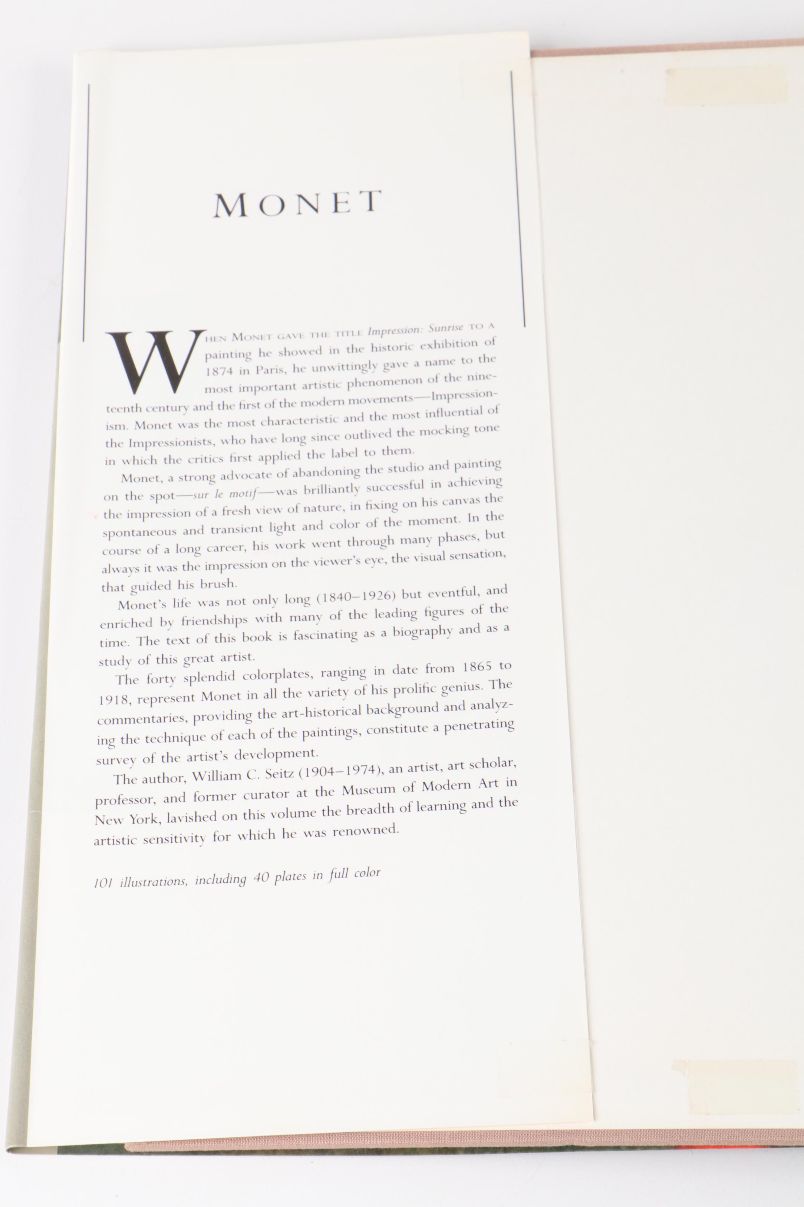 First American Edition "Monet" by Alberto Martini and More Monet Books