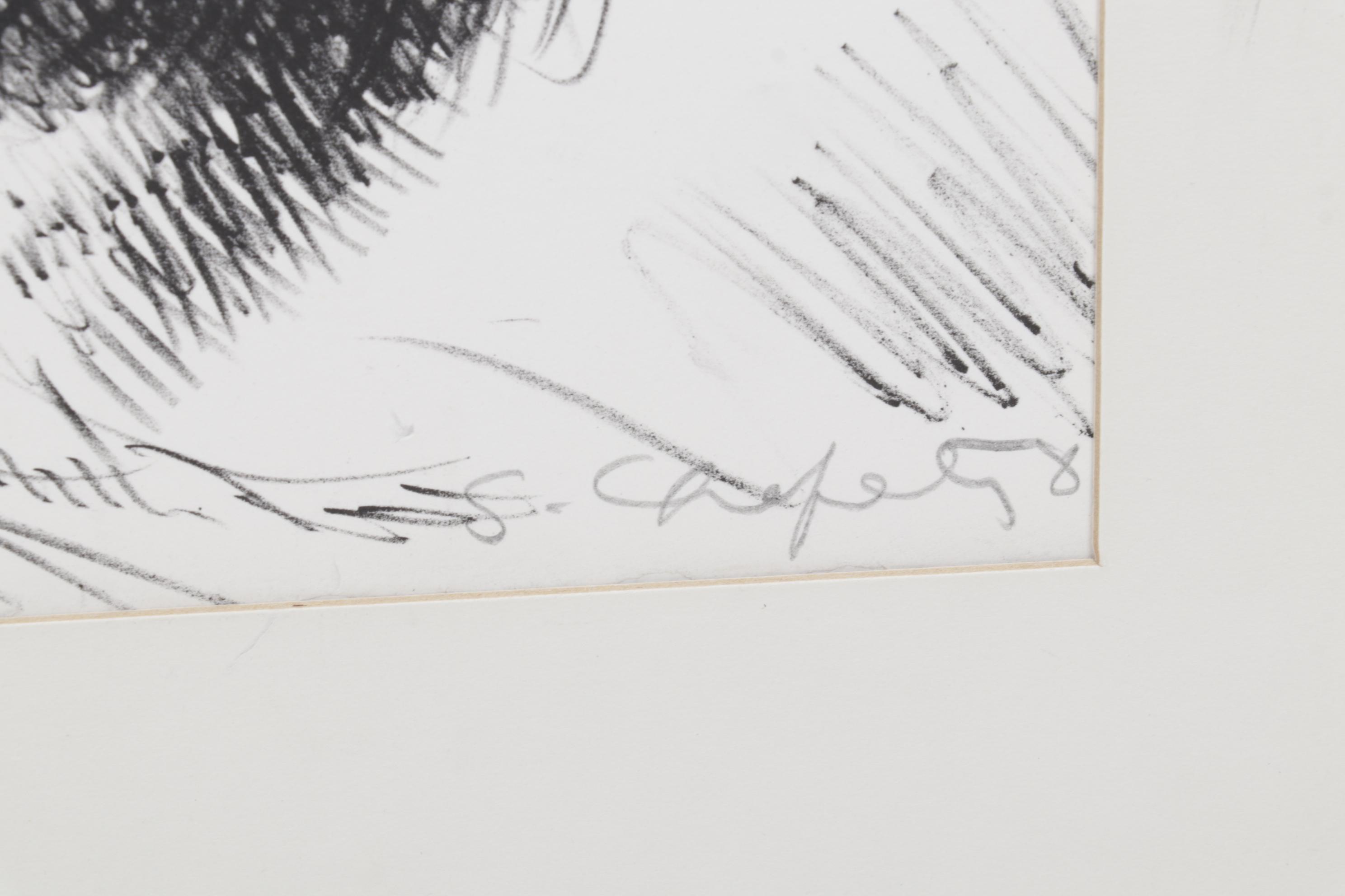 Sidney Chafetz Lithograph "Galway Kinnell," 1981