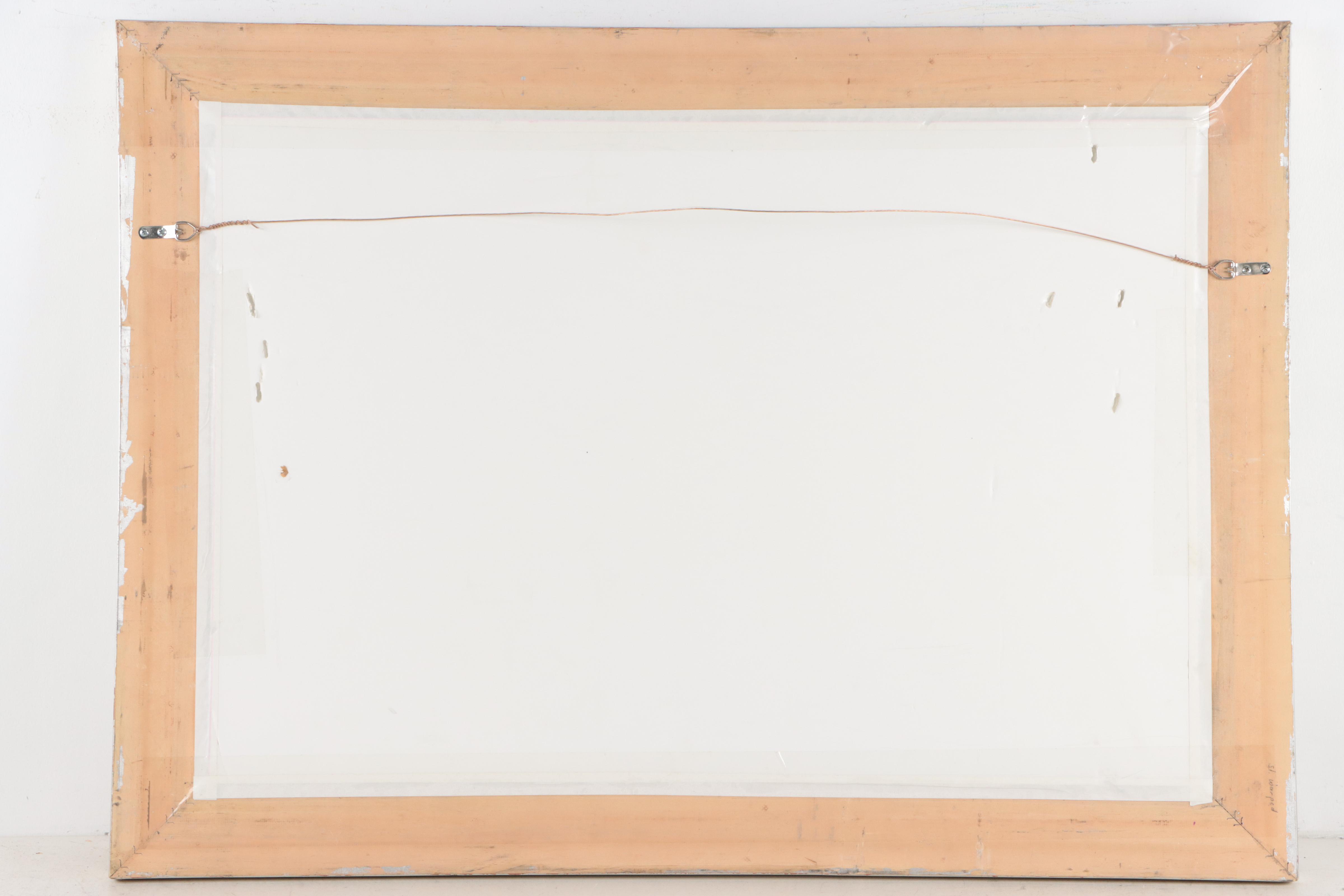 Angel Mercado Pastel Drawing of a Winter Landscape, 1999