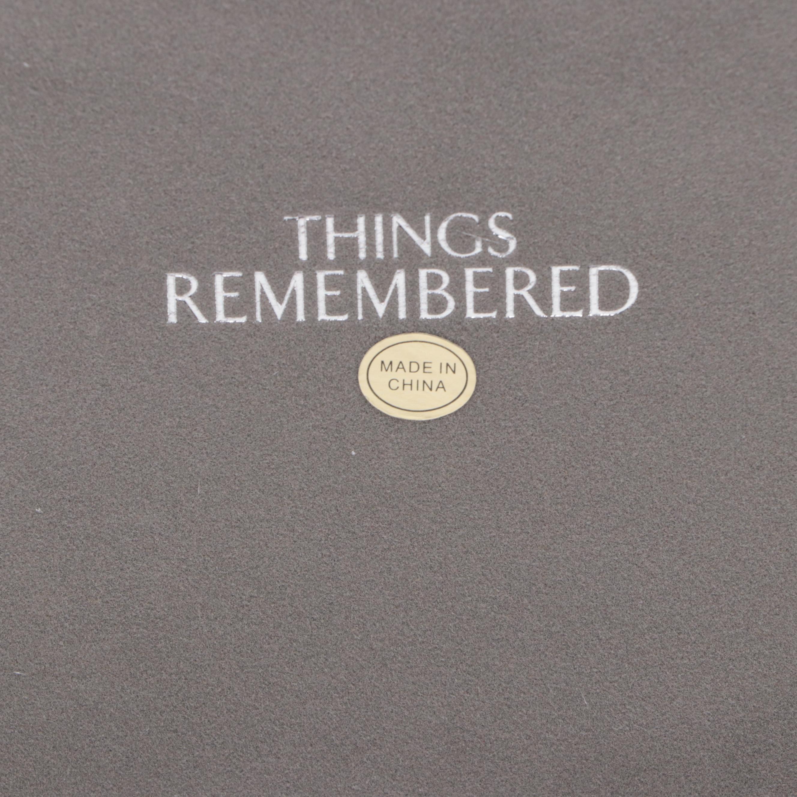 Things Remembered Espresso Finish Three-Drawer Jewelry Box