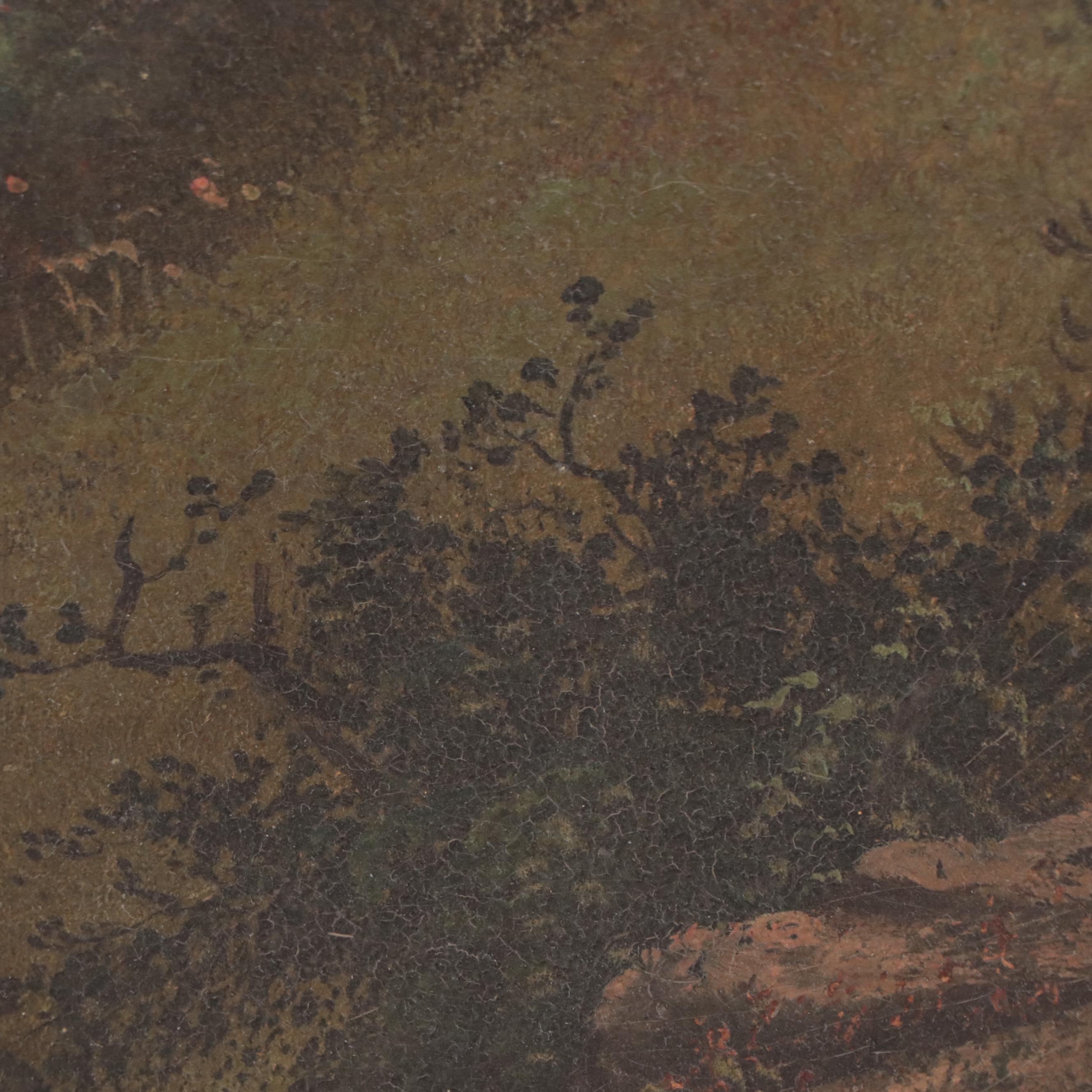 Oil Painting of River Landscape