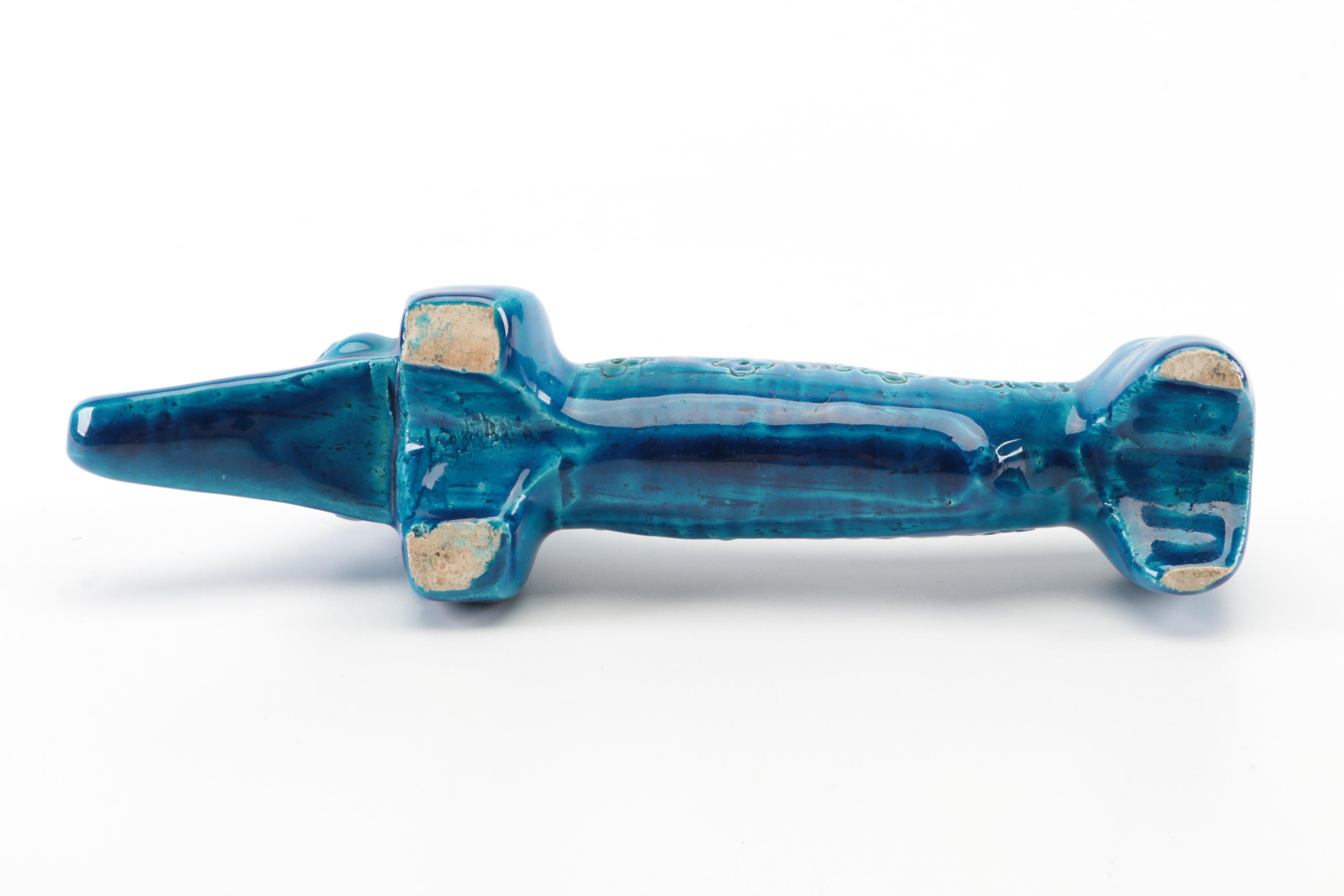 Aldo Londi for Bitossi Ceramic Dachshund Figurine