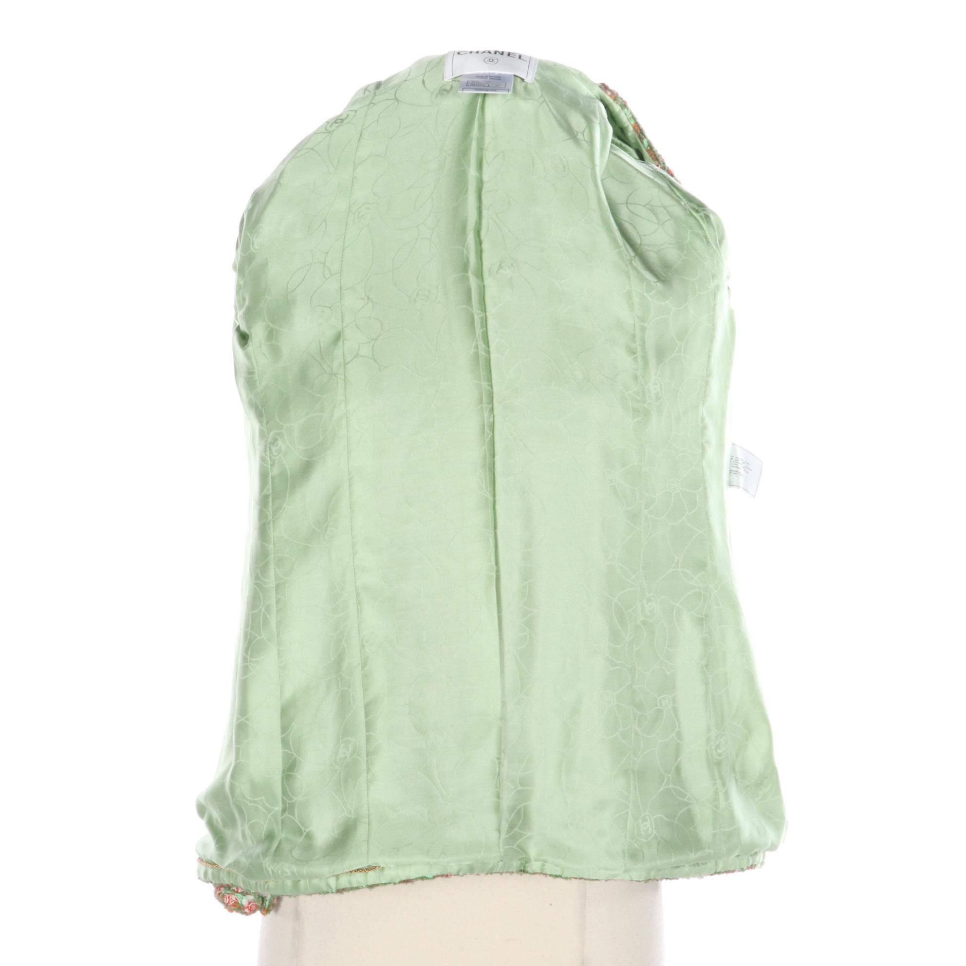 Chanel Tweed Collarless Jacket