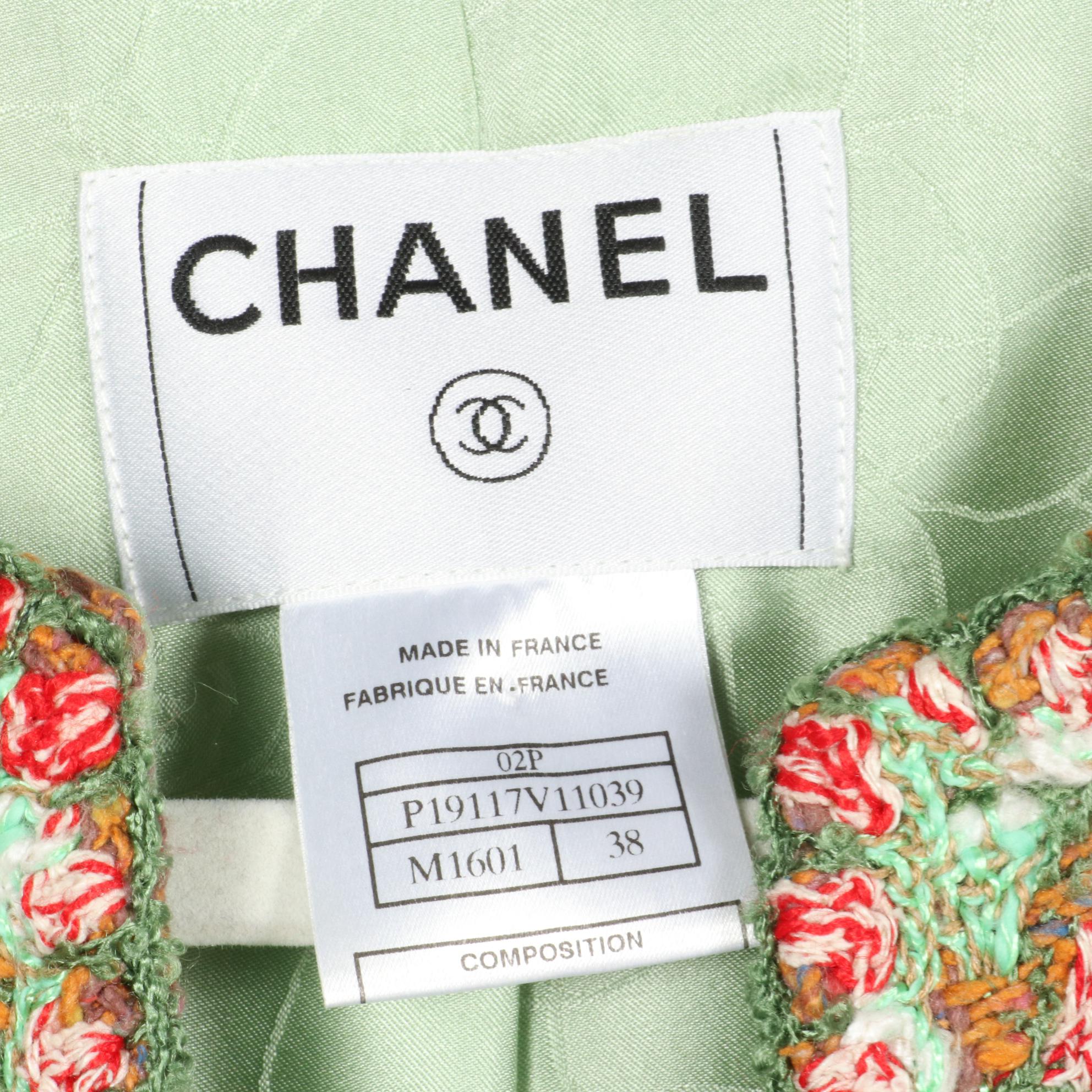Chanel Tweed Collarless Jacket