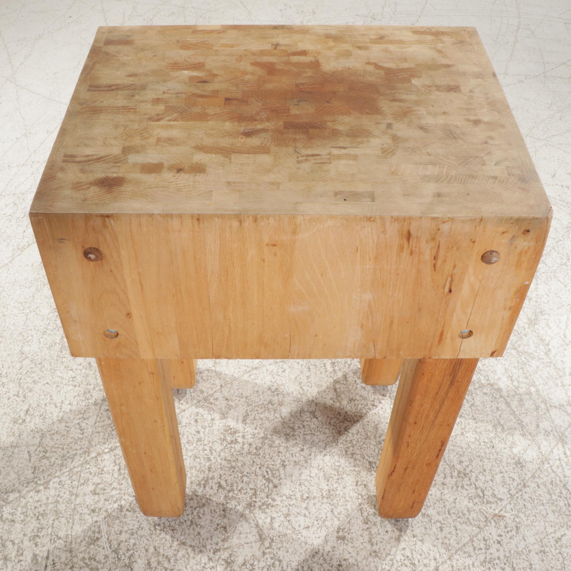 Maple Butcher's Block Work Table