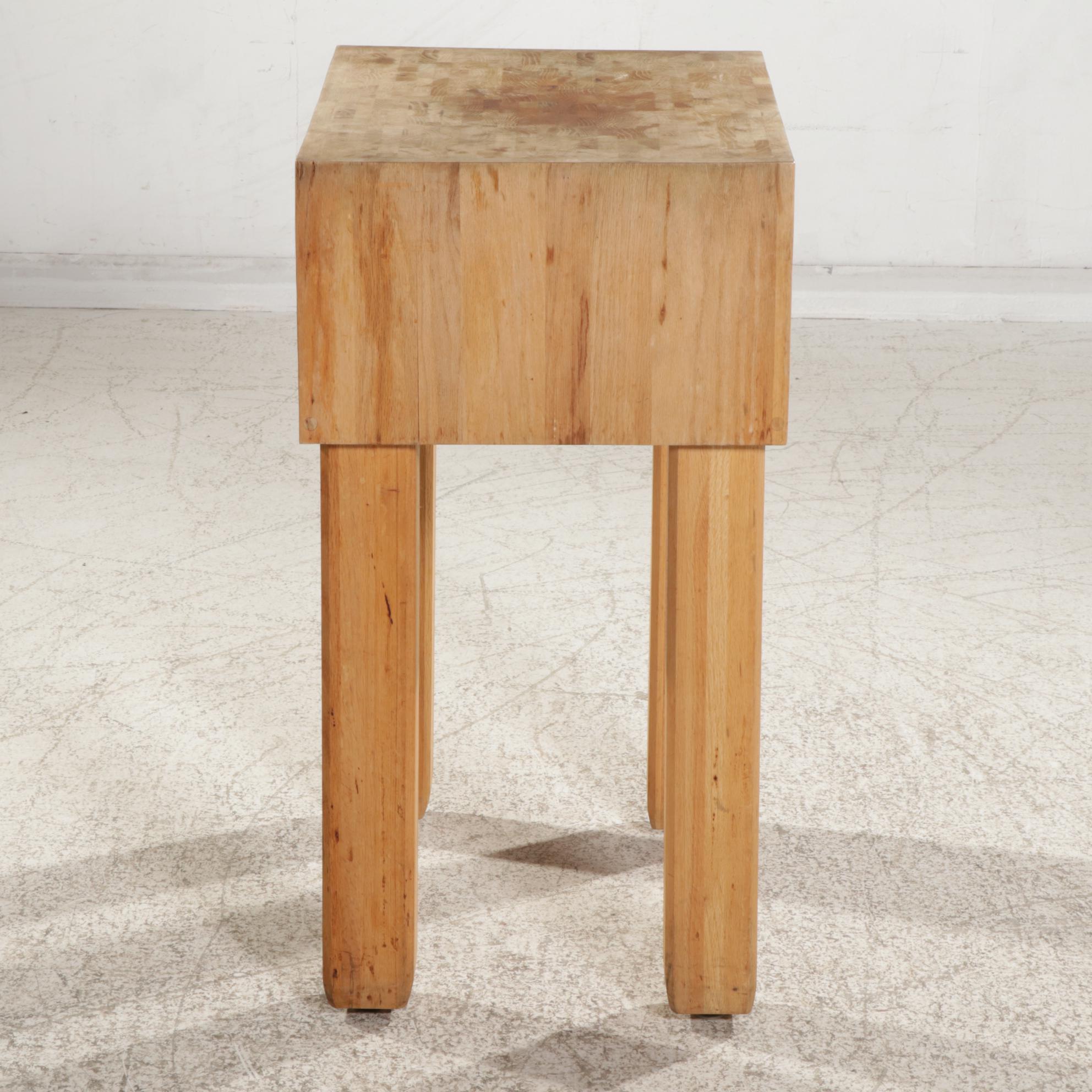 Maple Butcher's Block Work Table