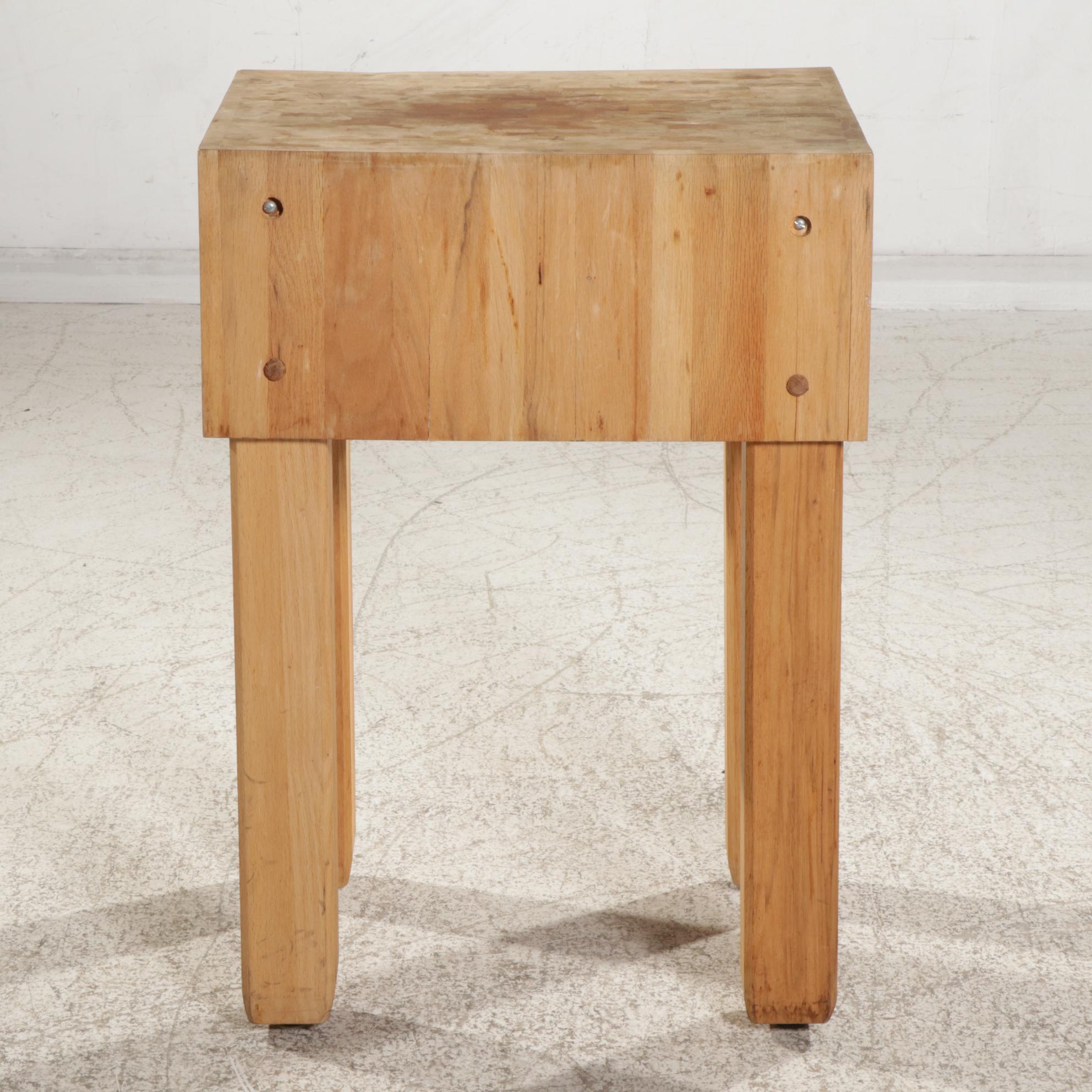 Maple Butcher's Block Work Table