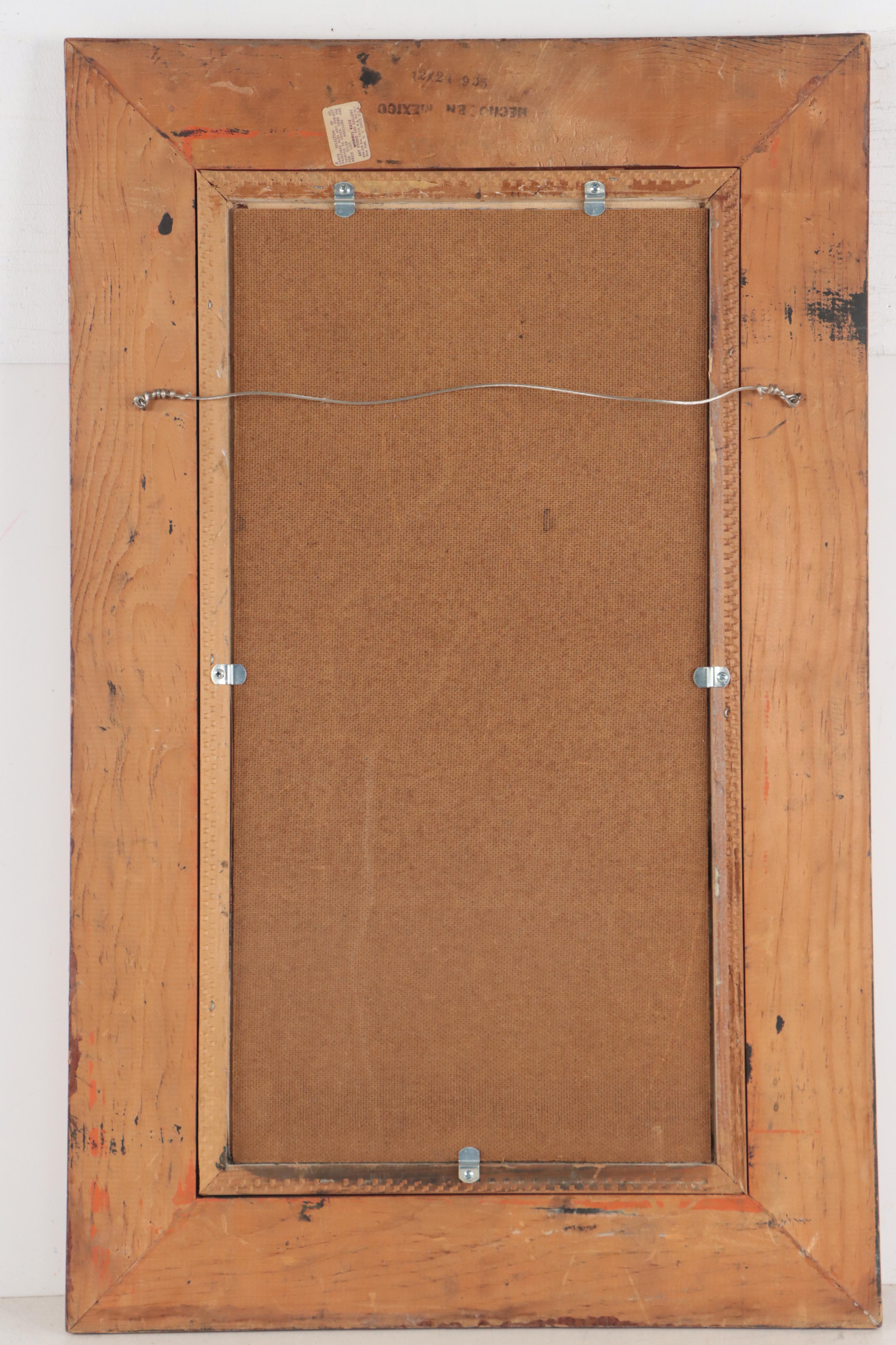 Morris Katz Winter Landscape Oil Painting, 1971