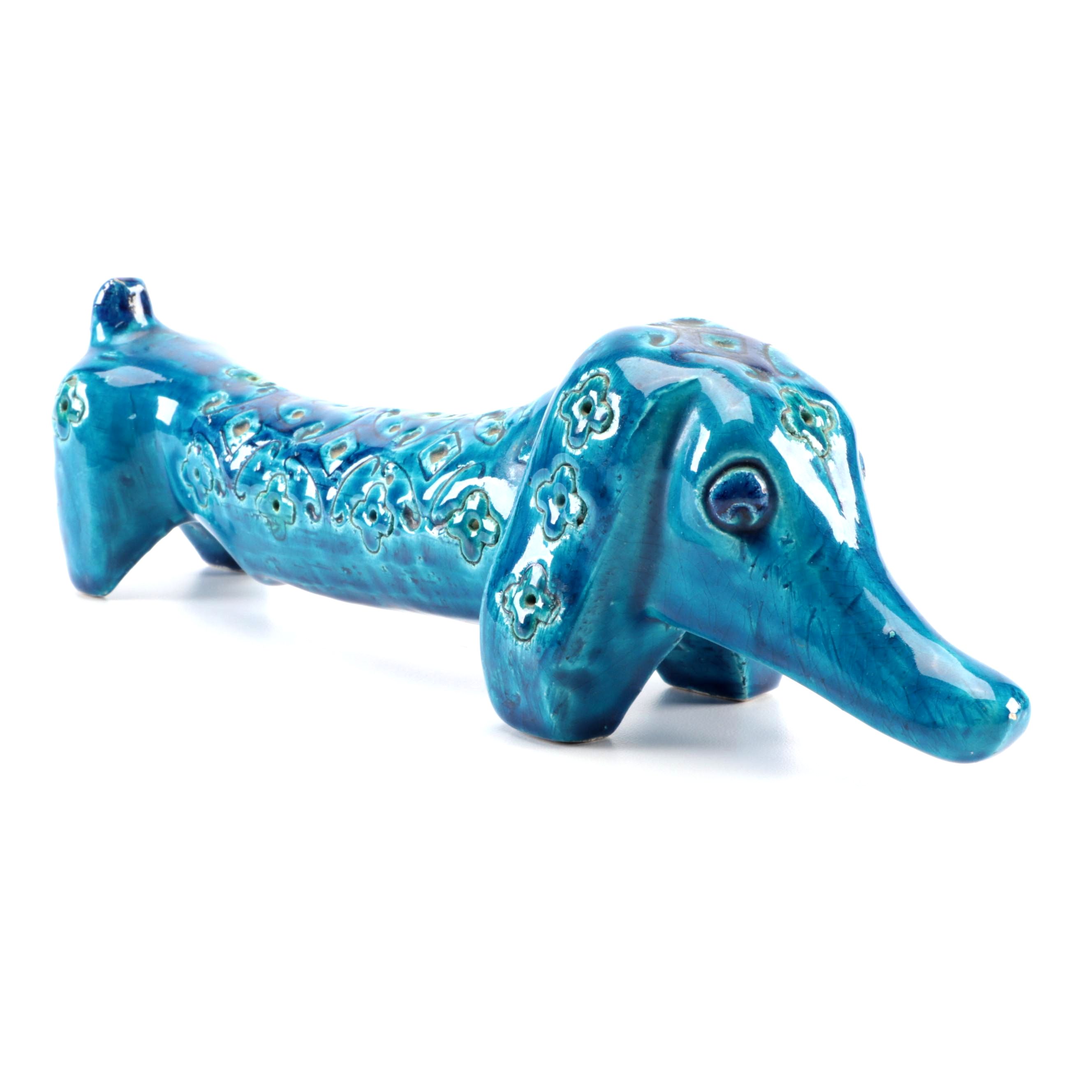 Aldo Londi for Bitossi Ceramic Dachshund Figurine