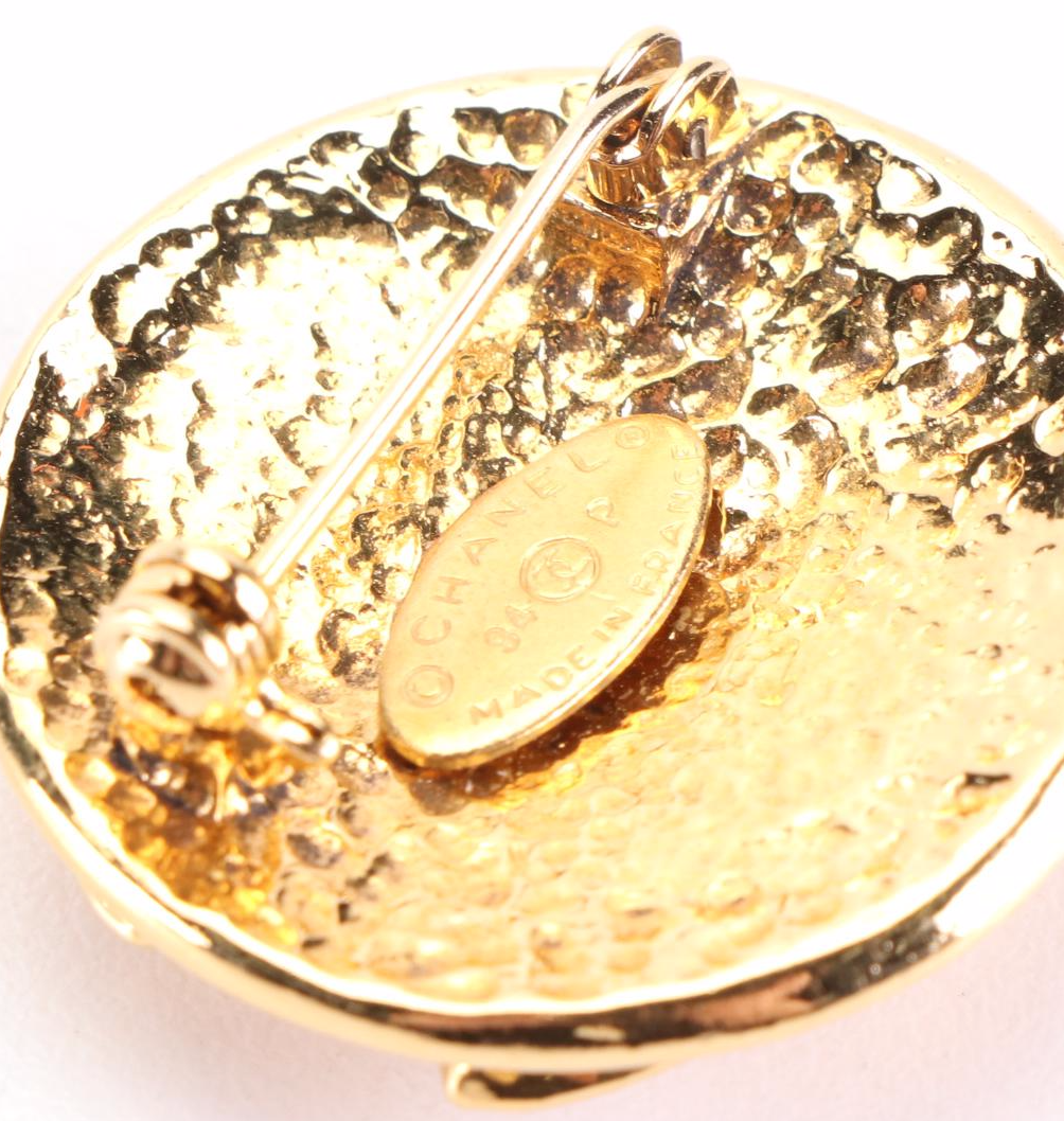 Chanel CC Logo Brooch Pin