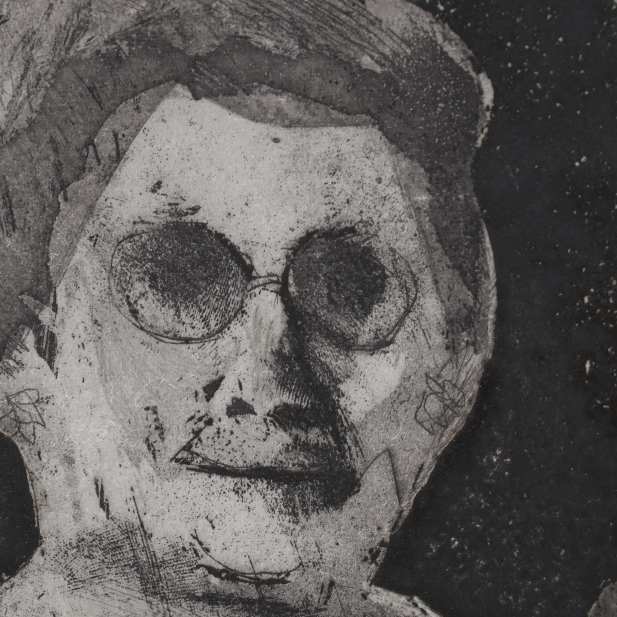 Sidney Chafetz Etching with Aquatint "Newly Elected," 1968