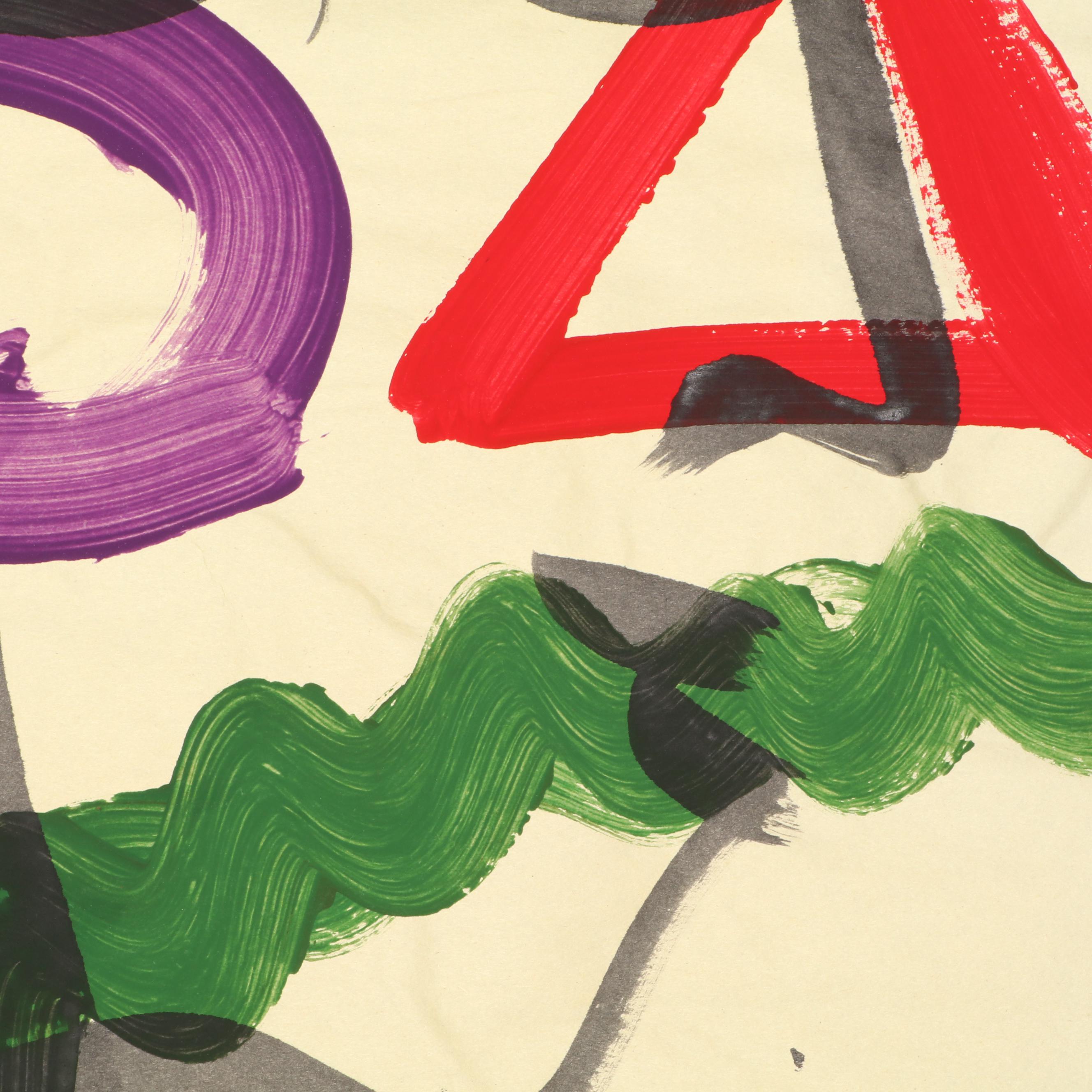 Peter Keil Abstract Portrait Acrylic Painting