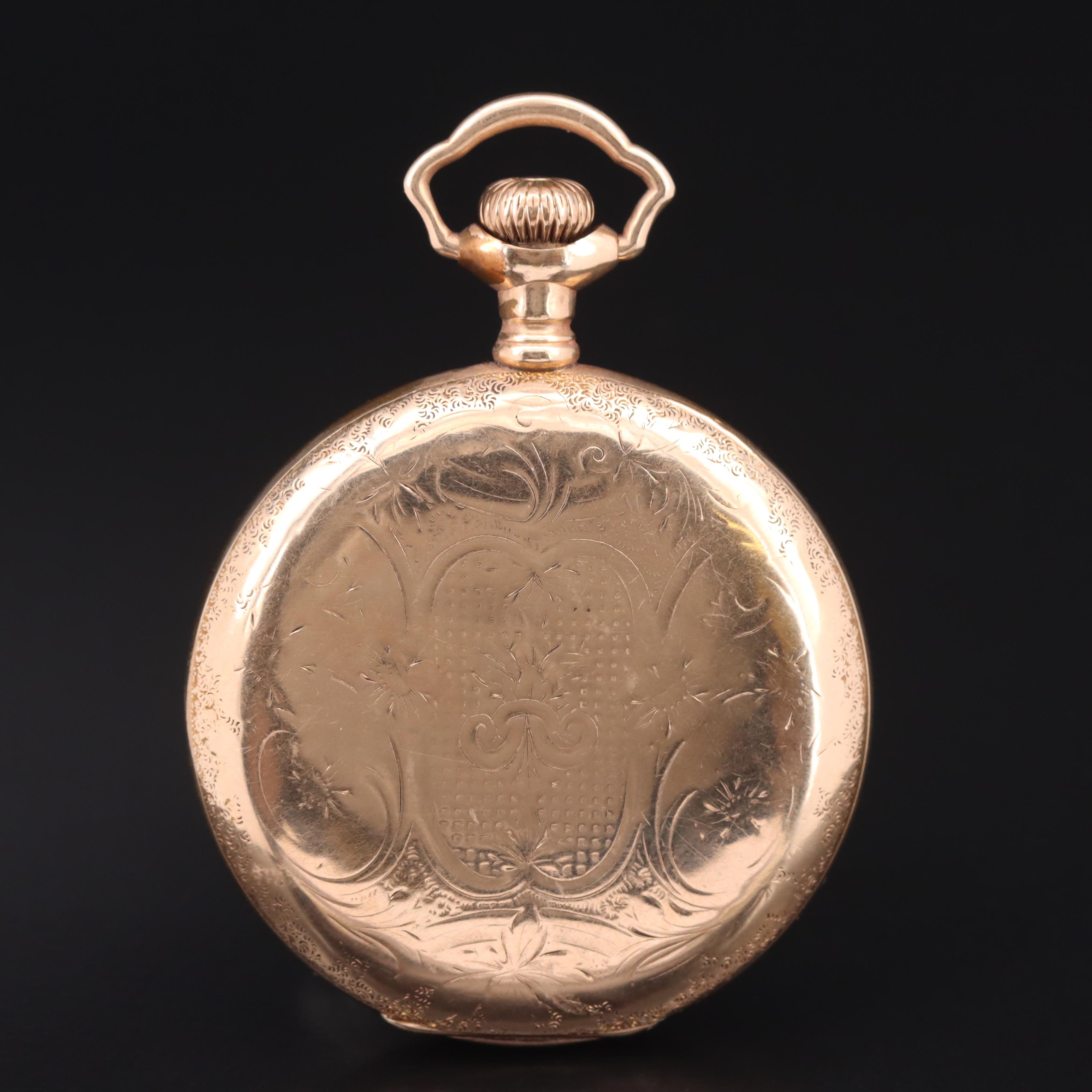 1905 Elgin Gold-Filled Hunting Case Pocket Watch