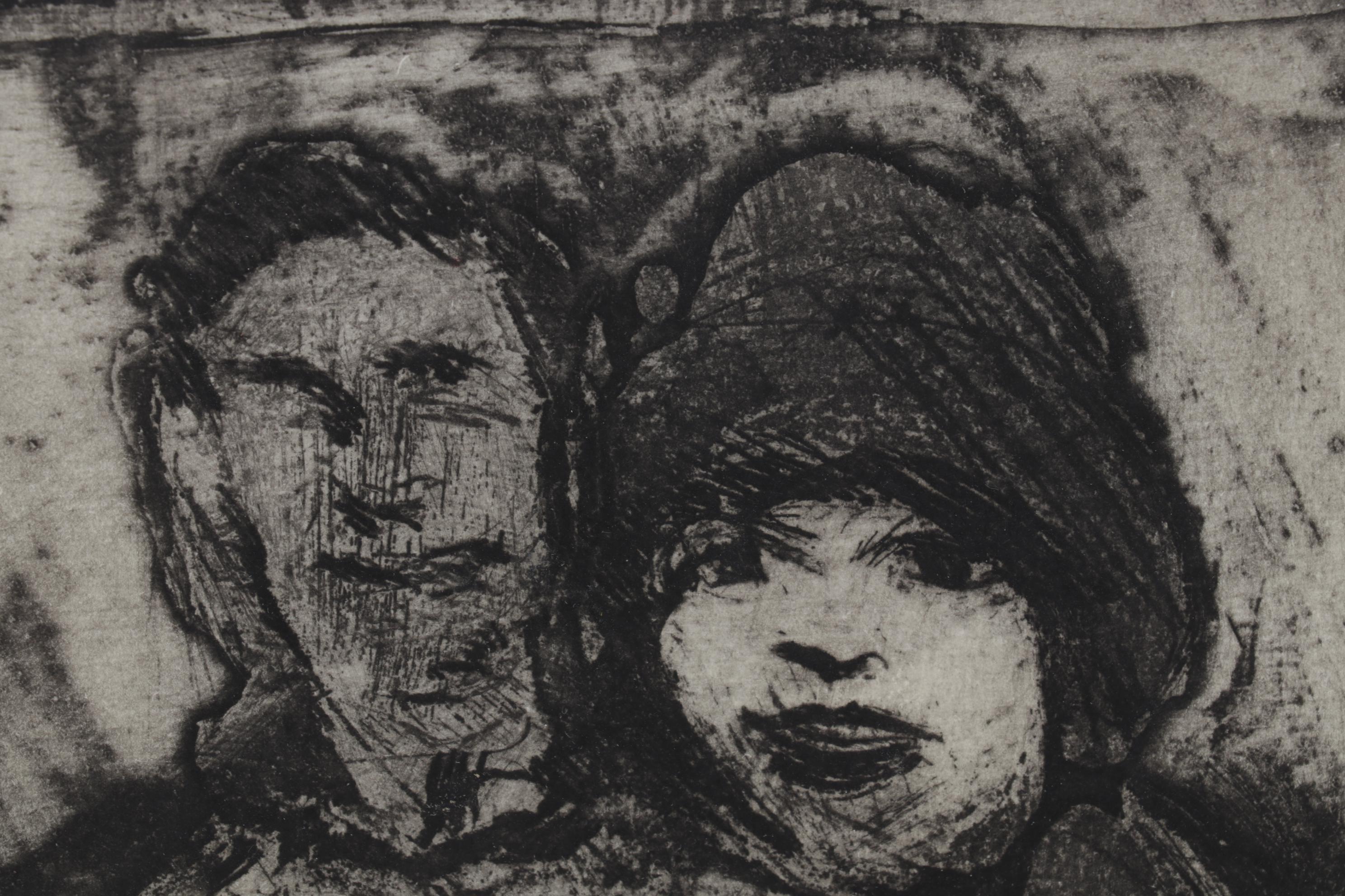 Sidney Chafetz Etching With Aquatint "The Actress Arrives," 1968