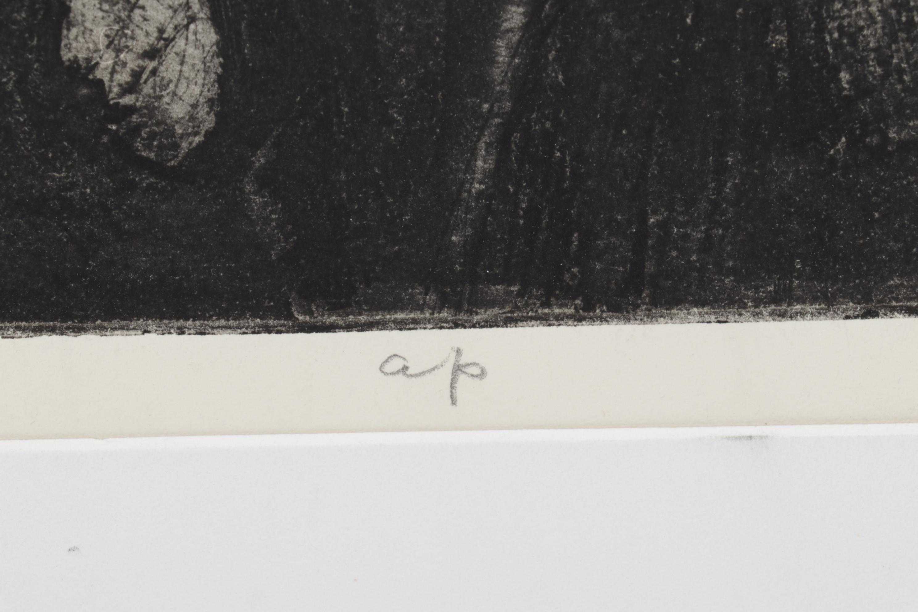 Sidney Chafetz Etching With Aquatint "The Actress Arrives," 1968