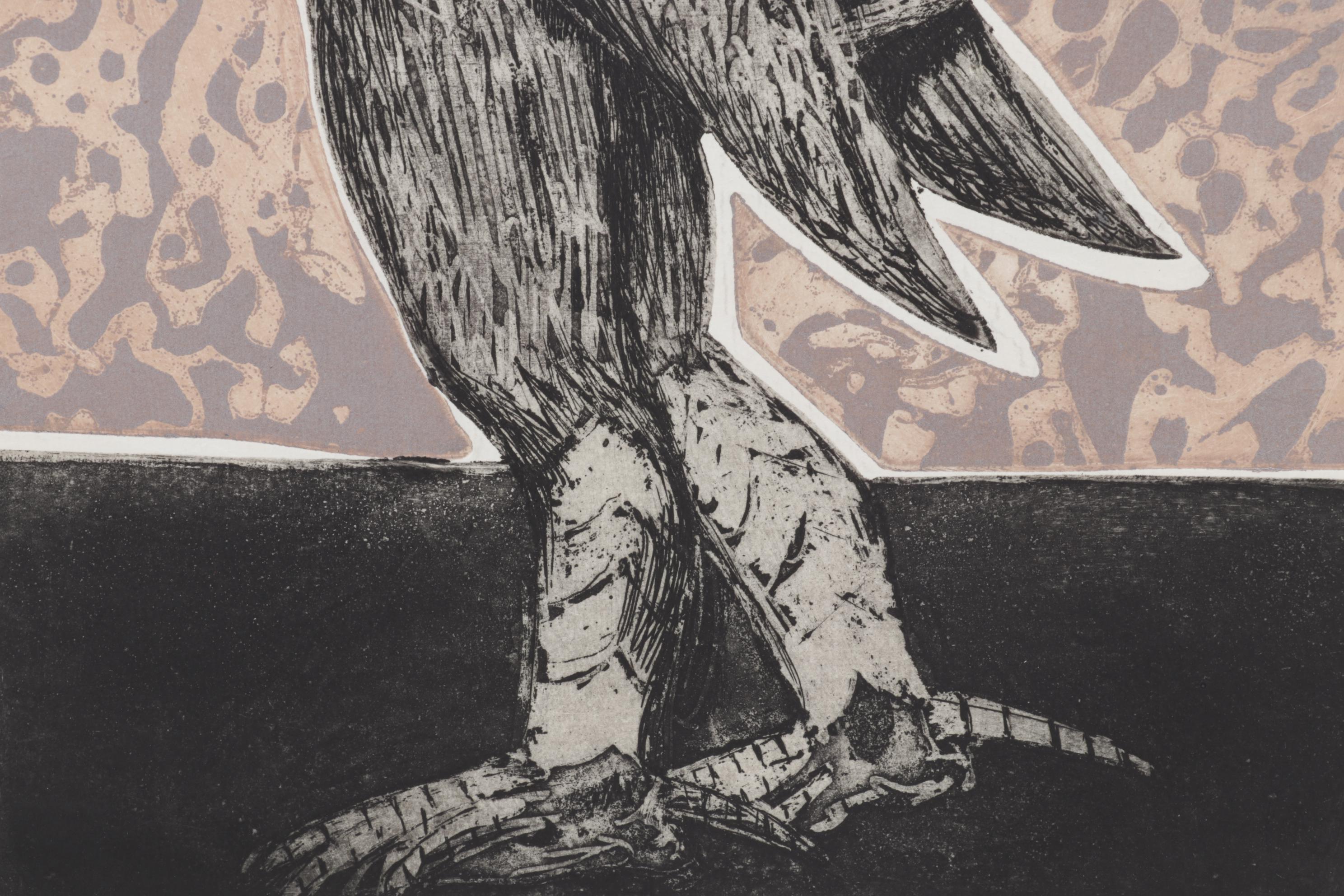 Sidney Chafetz Color Etching "Homage to Bert Williams," 1970