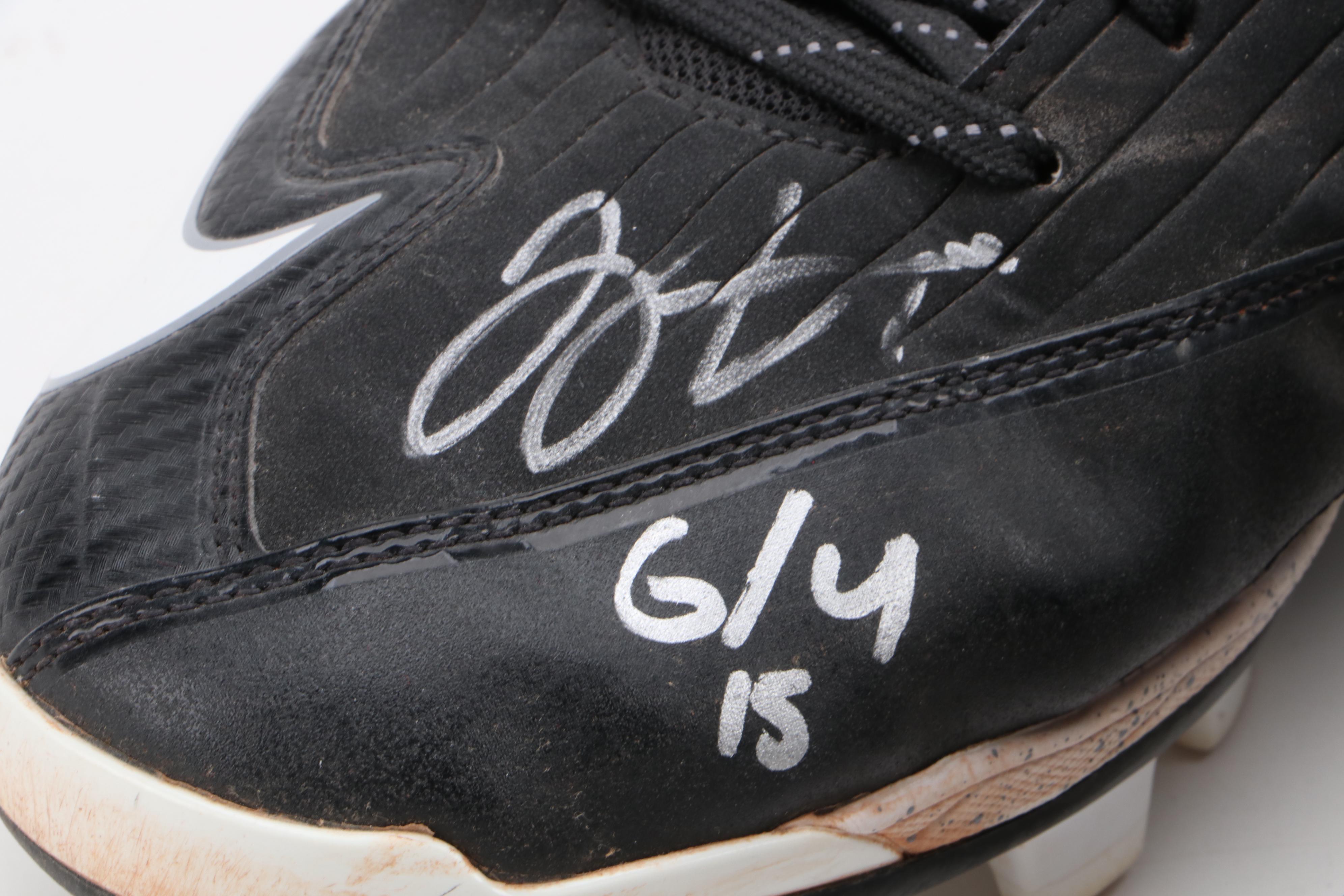 Joey Votto Cincinnati Reds Signed Game-Used Baseball Cleats