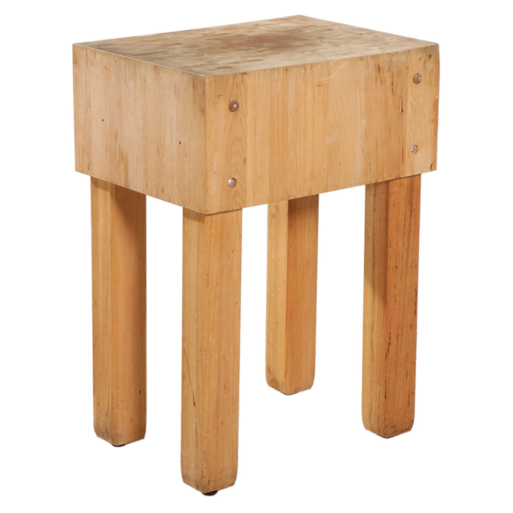 Maple Butcher's Block Work Table