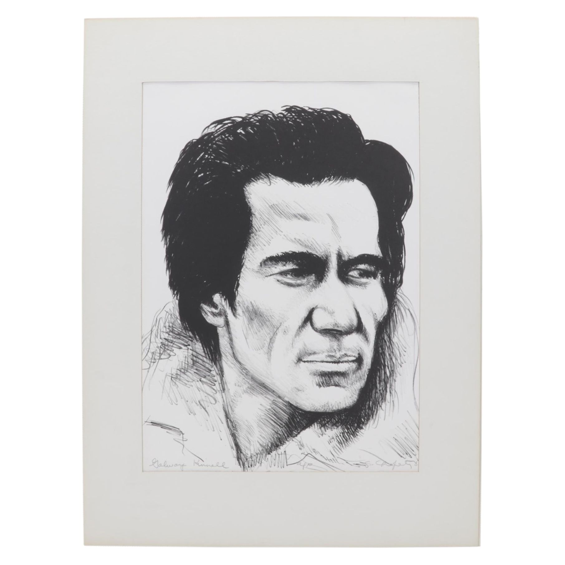 Sidney Chafetz Lithograph "Galway Kinnell," 1981