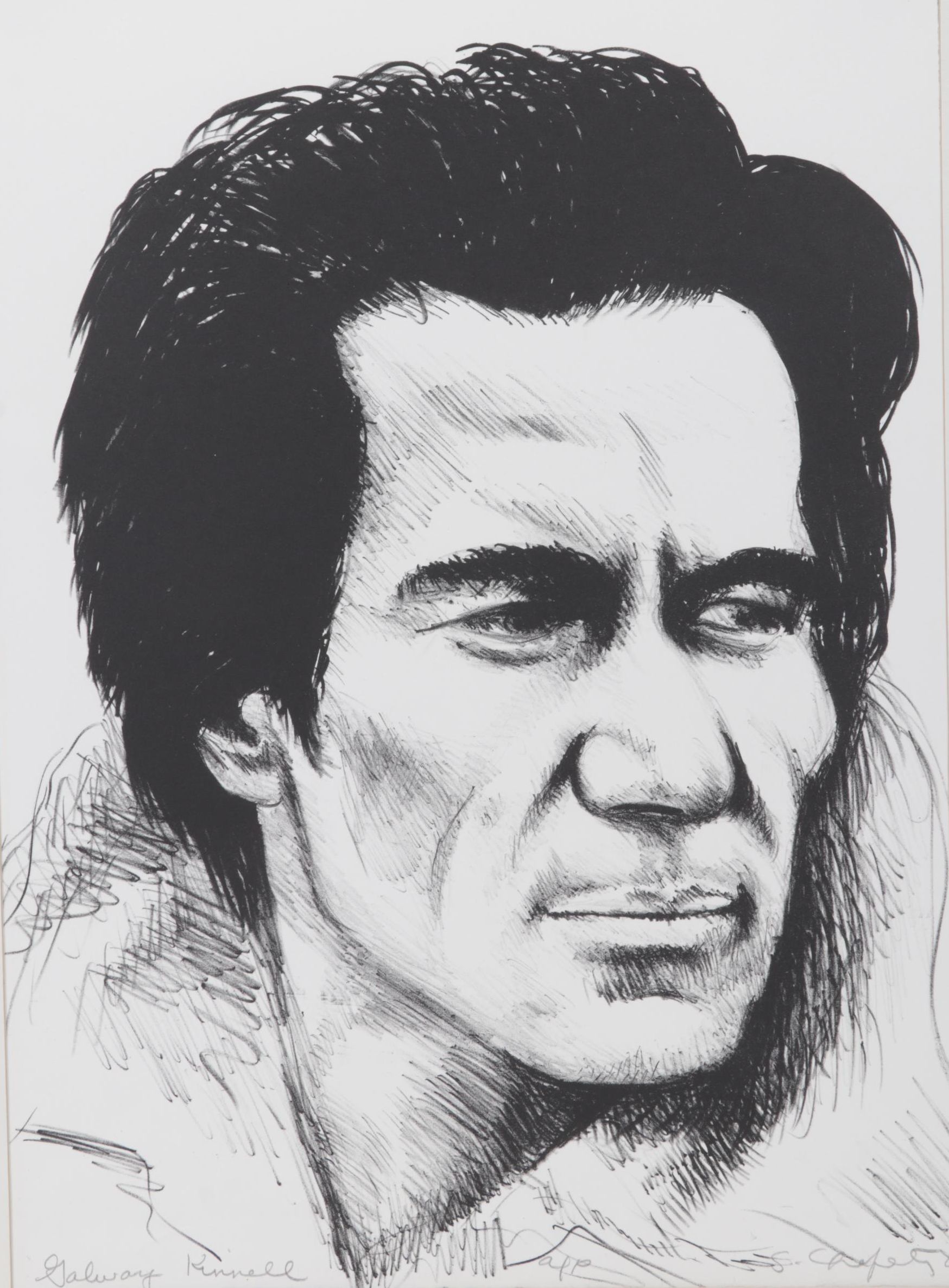 Sidney Chafetz Lithograph "Galway Kinnell," 1981