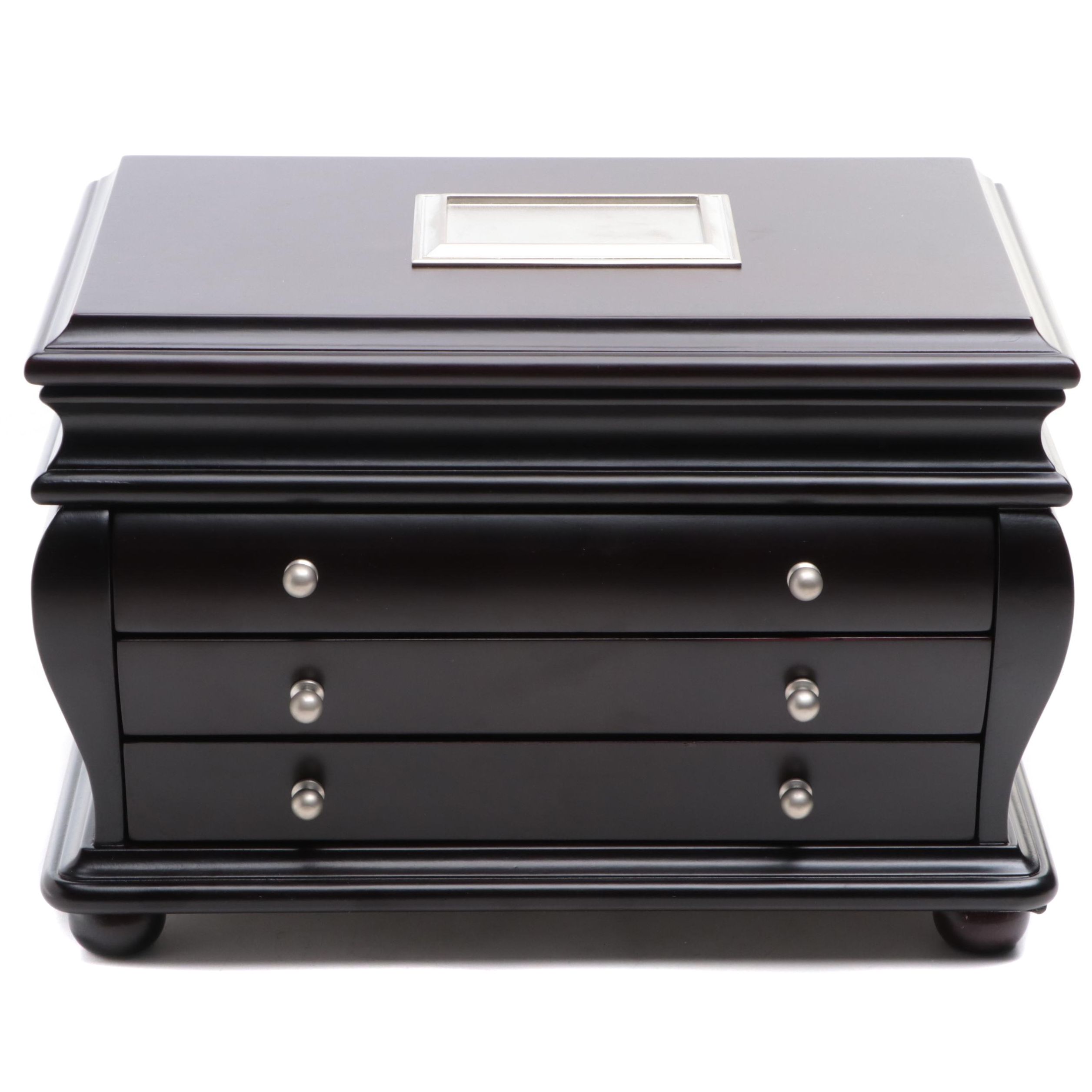 Things Remembered Espresso Finish Three-Drawer Jewelry Box