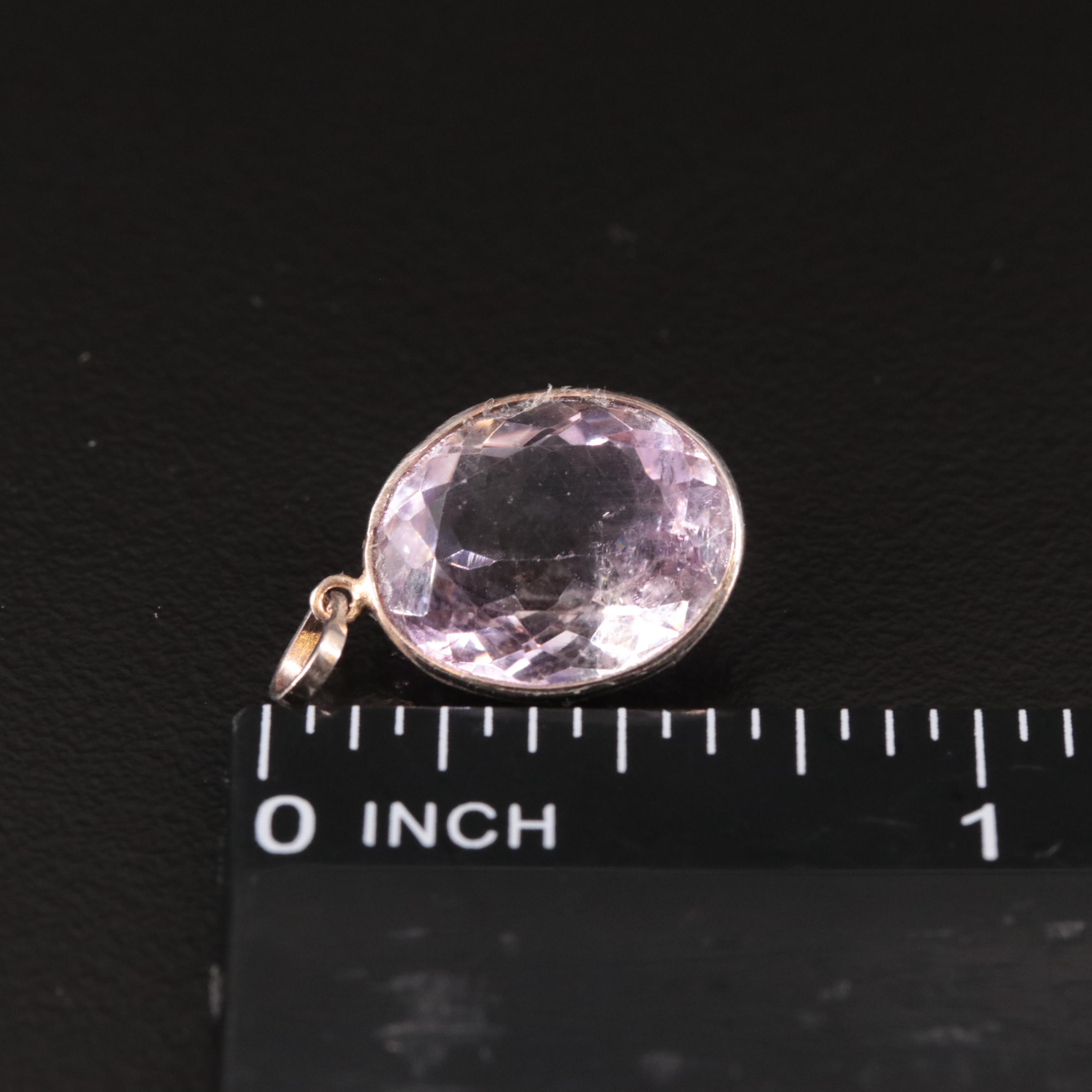 14K Amethyst Pendant