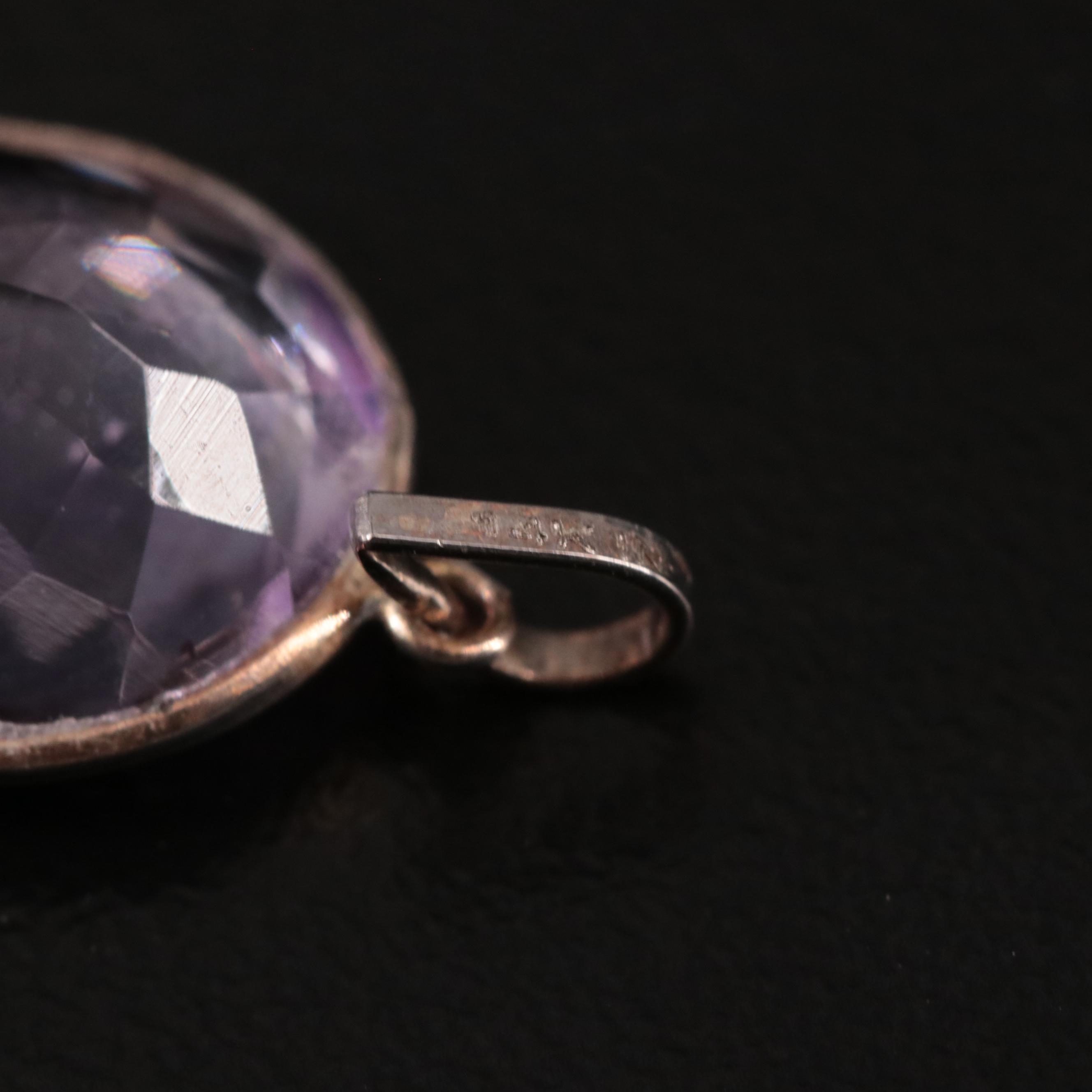 14K Amethyst Pendant