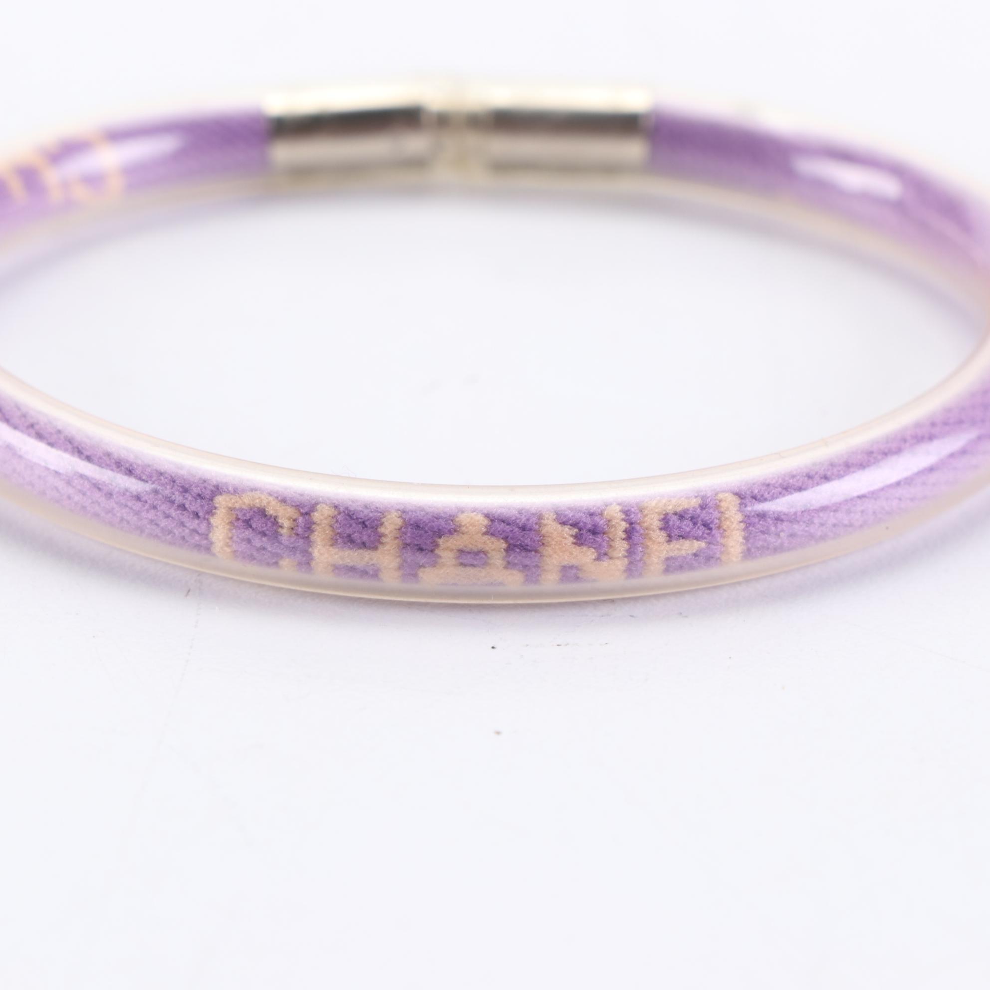 Chanel Pipe PVC Cord Bracelet