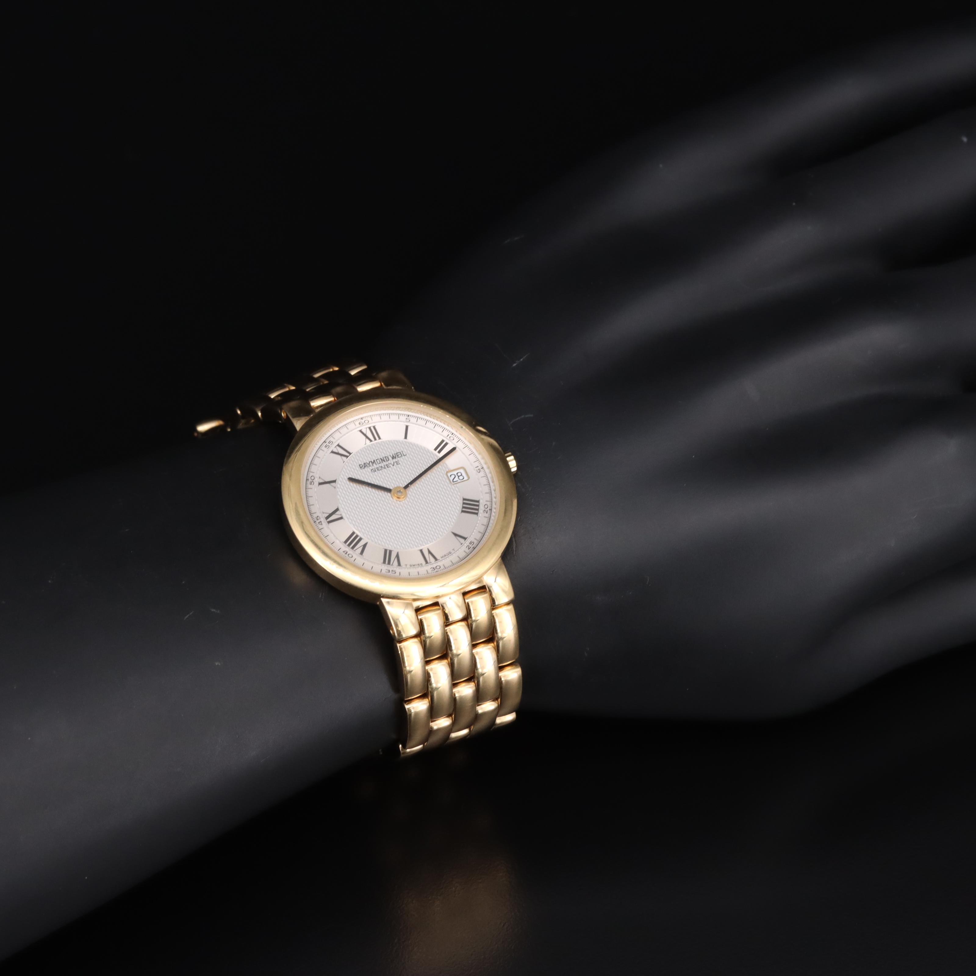 Raymond Weil Geneve Gold Plated Quartz Watch