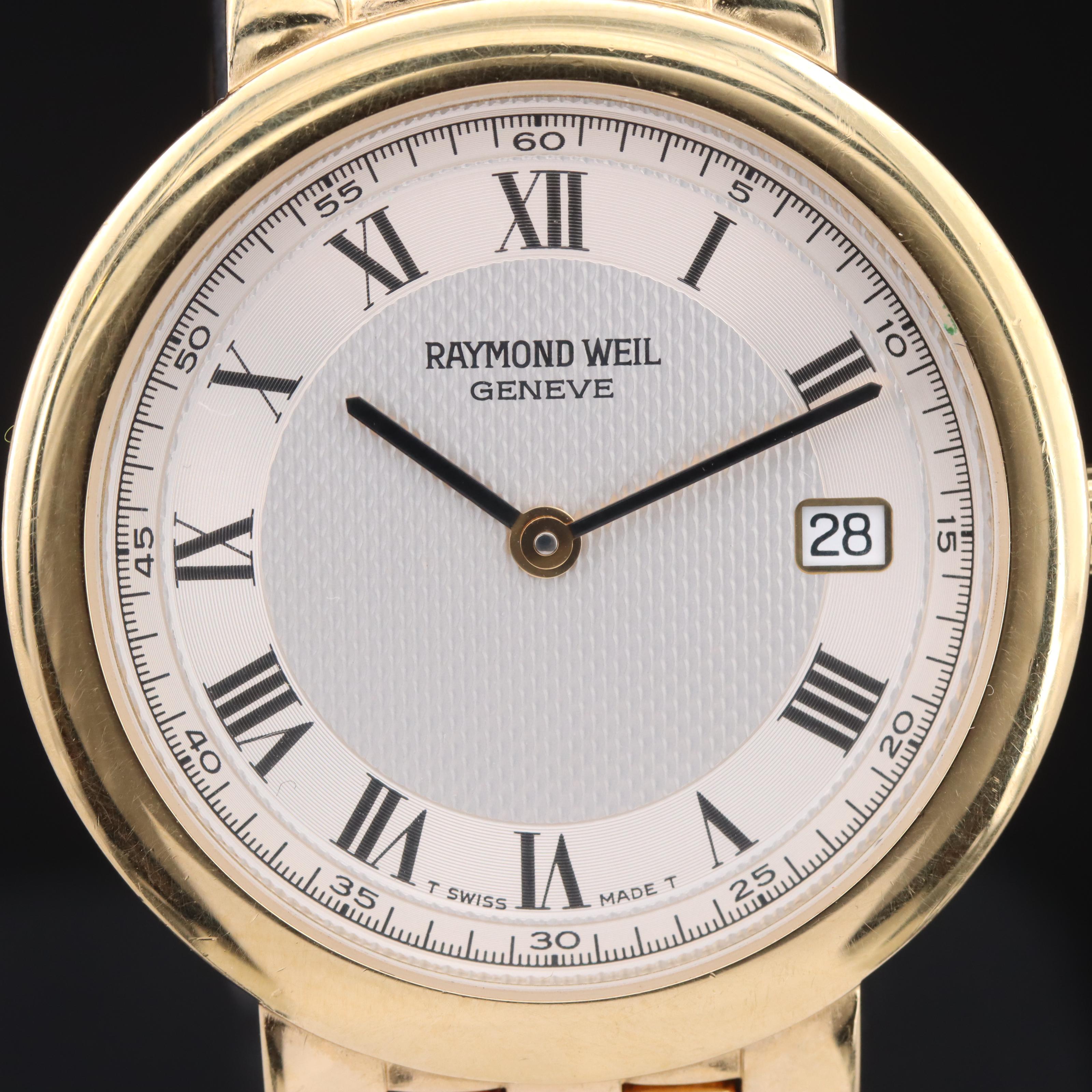Raymond Weil Geneve Gold Plated Quartz Watch