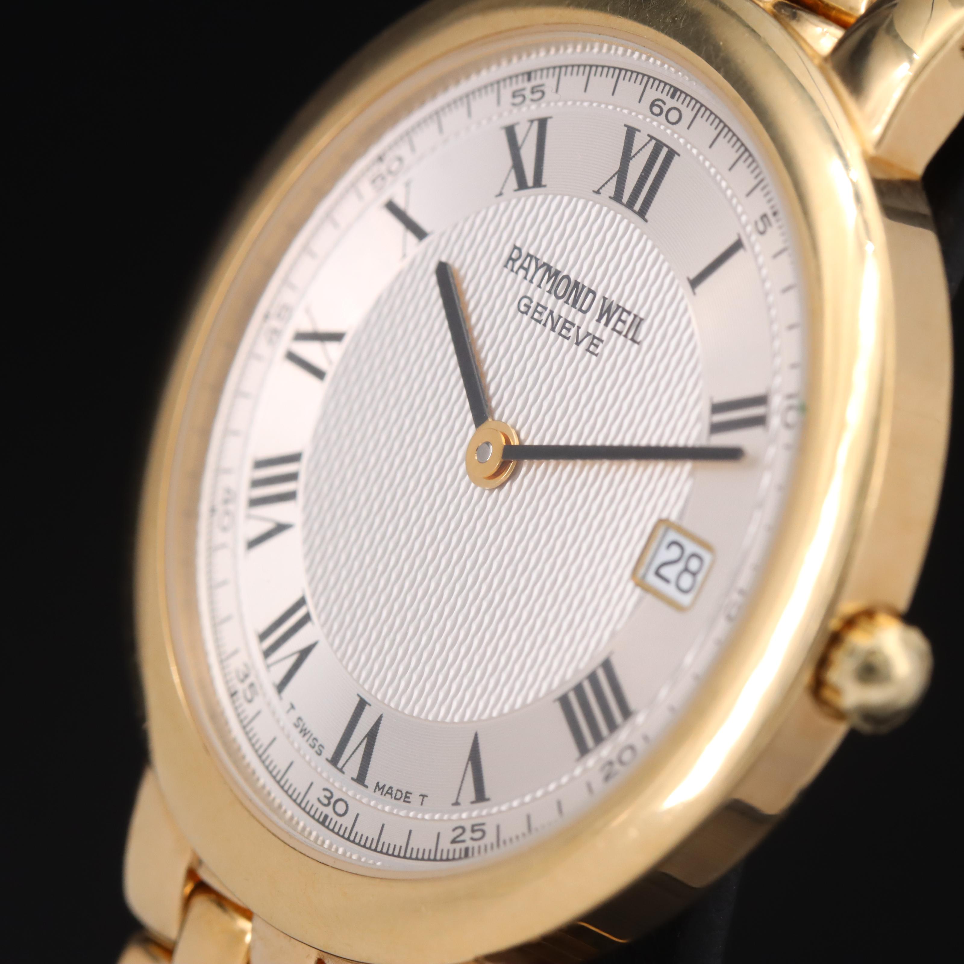 Raymond Weil Geneve Gold Plated Quartz Watch