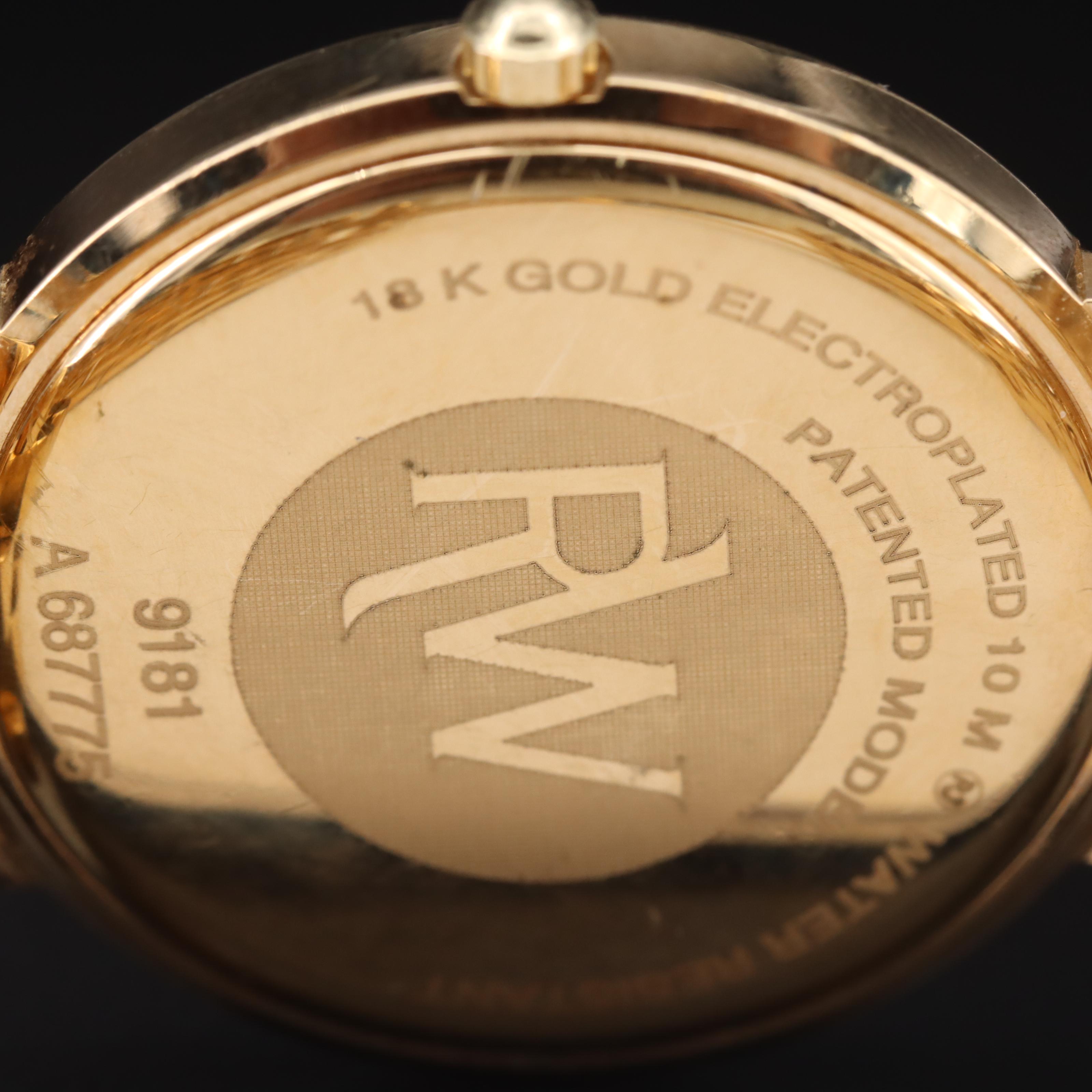 Raymond Weil Geneve Gold Plated Quartz Watch