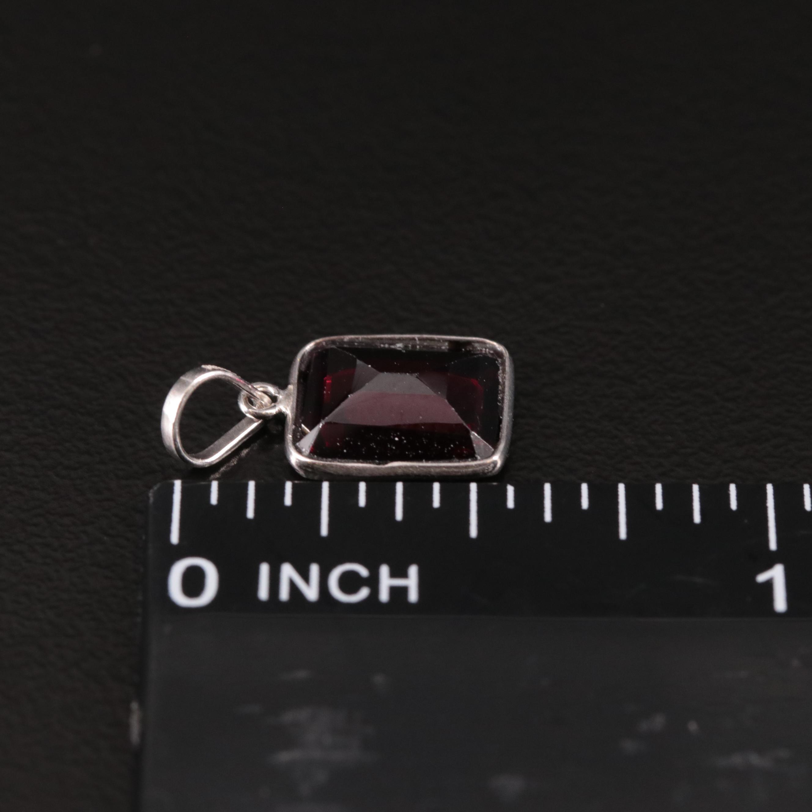 14K Rhodolite Garnet Pendant