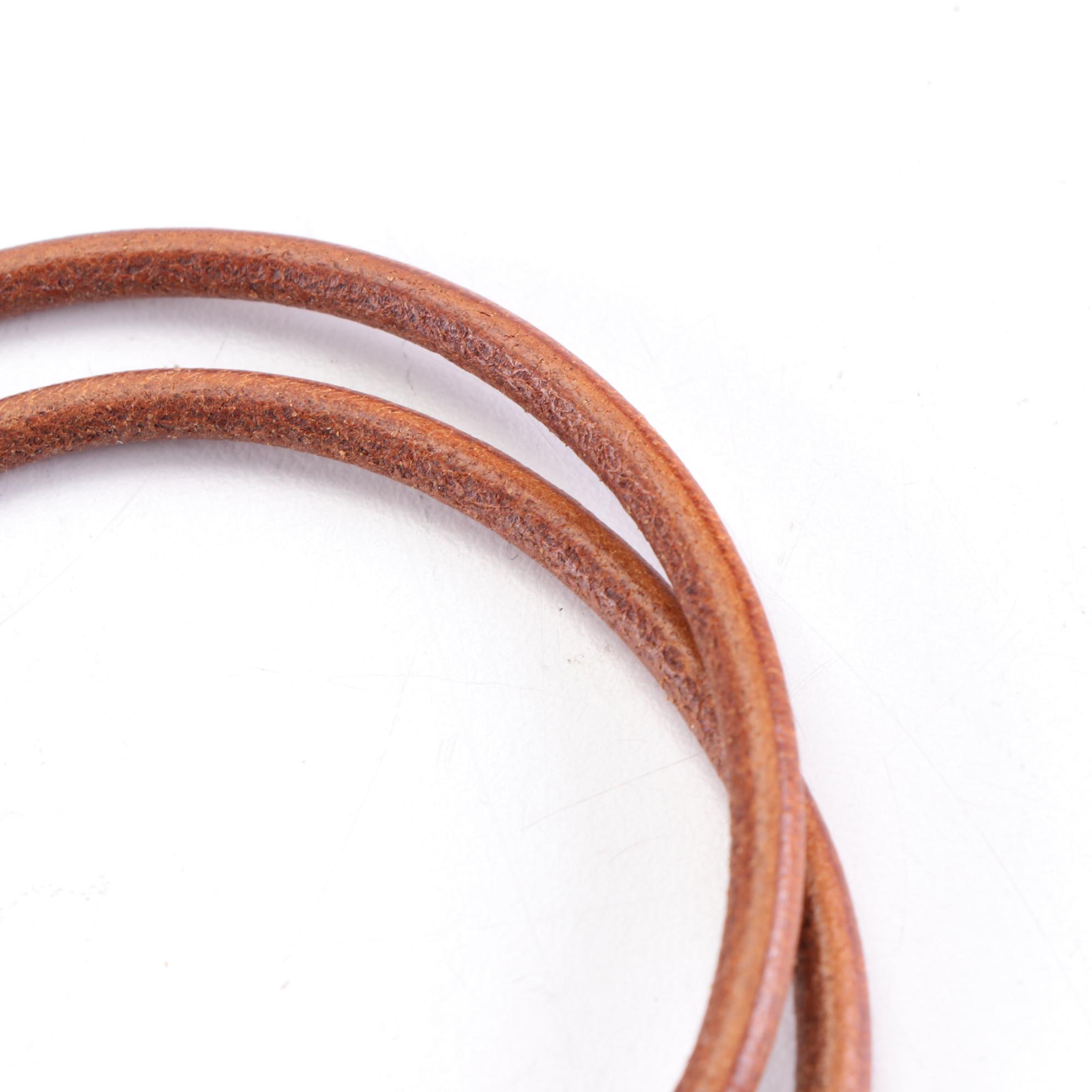 Hermès Hook Leather Double Wrap Bracelet