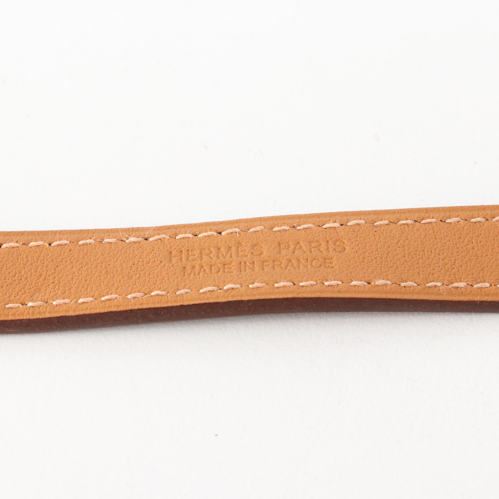Hermès O'Kelly Double Tour Leather Bracelet