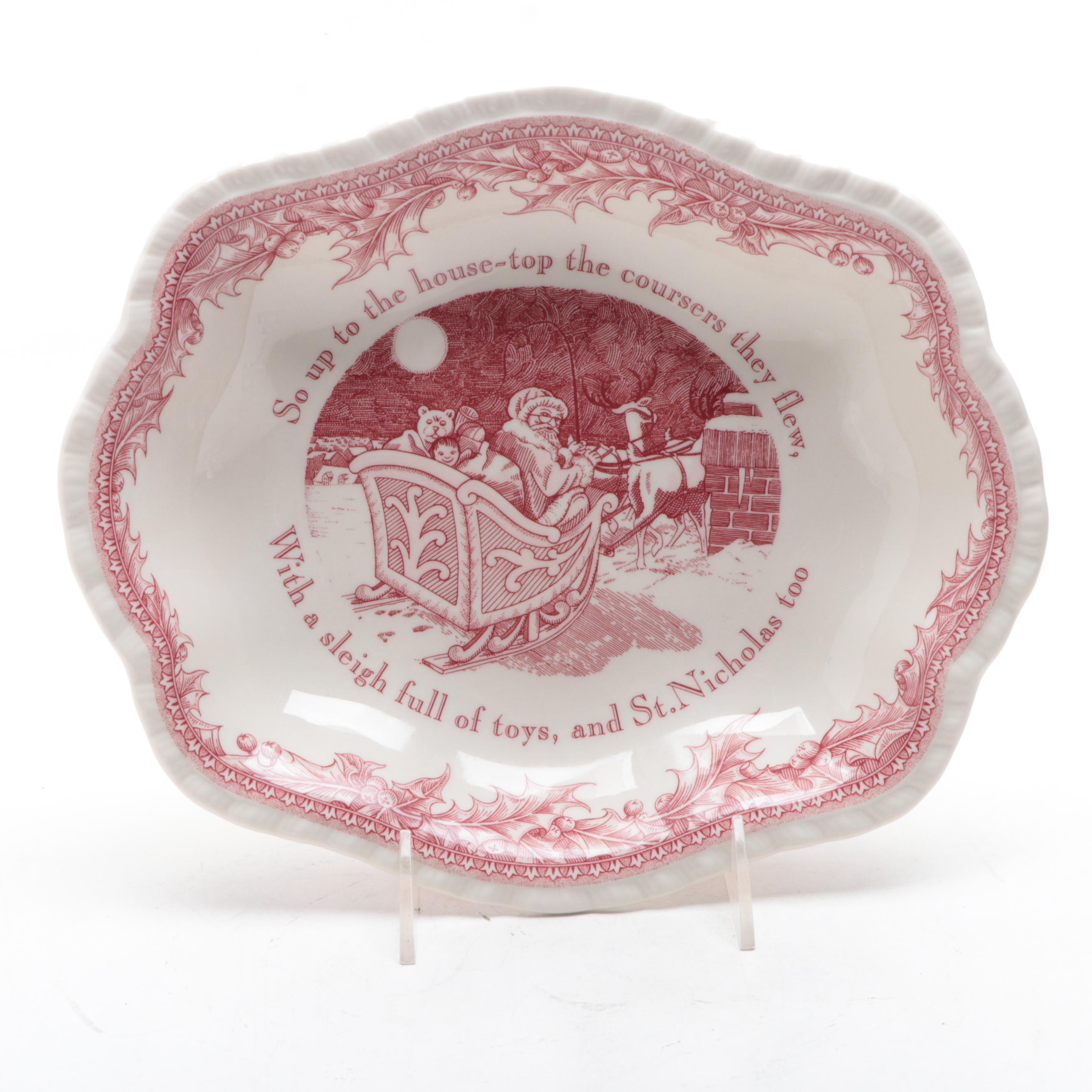 Noble Excellence "Twas the Night Before Christmas" Bowl, Turkey Plate and More