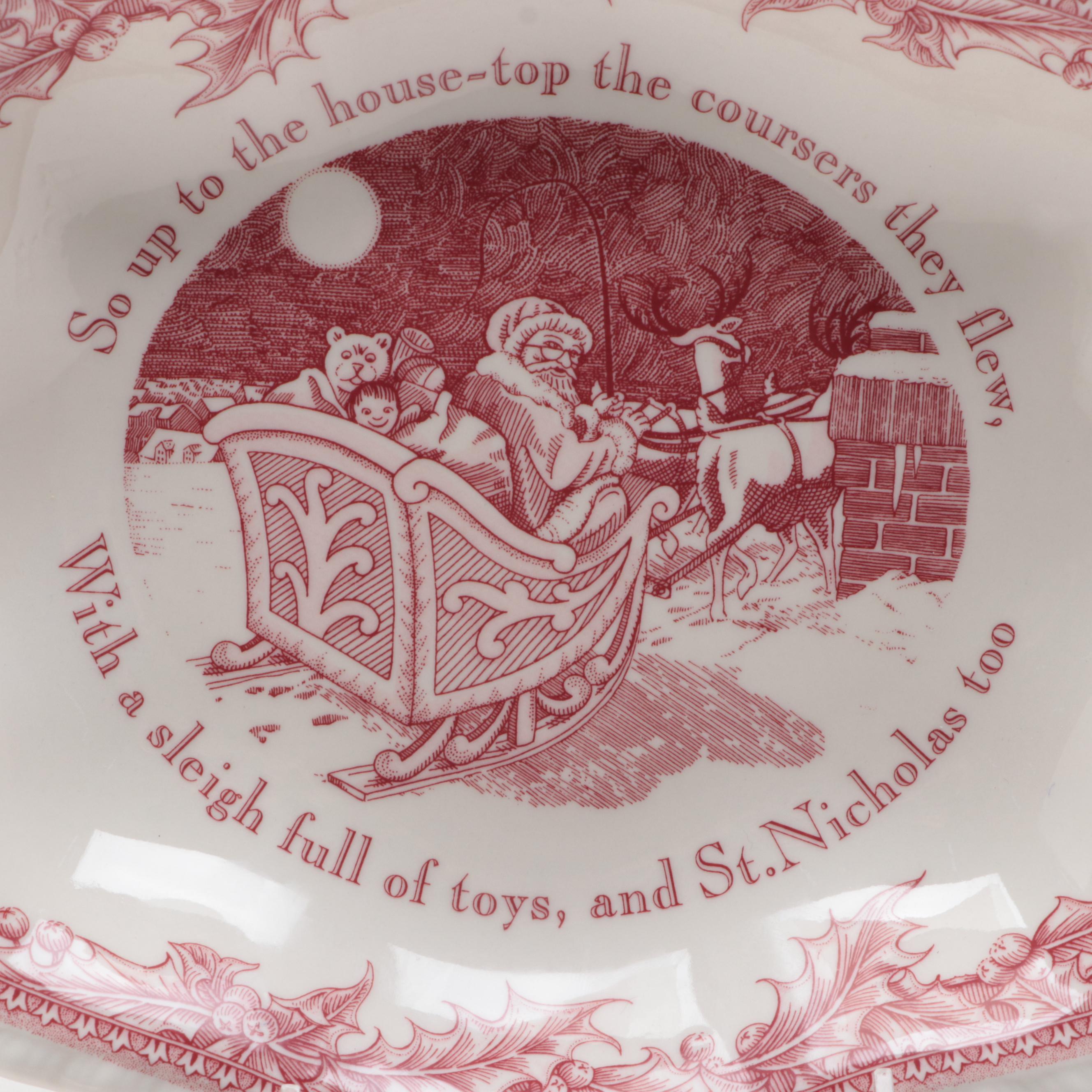 Noble Excellence "Twas the Night Before Christmas" Bowl, Turkey Plate and More