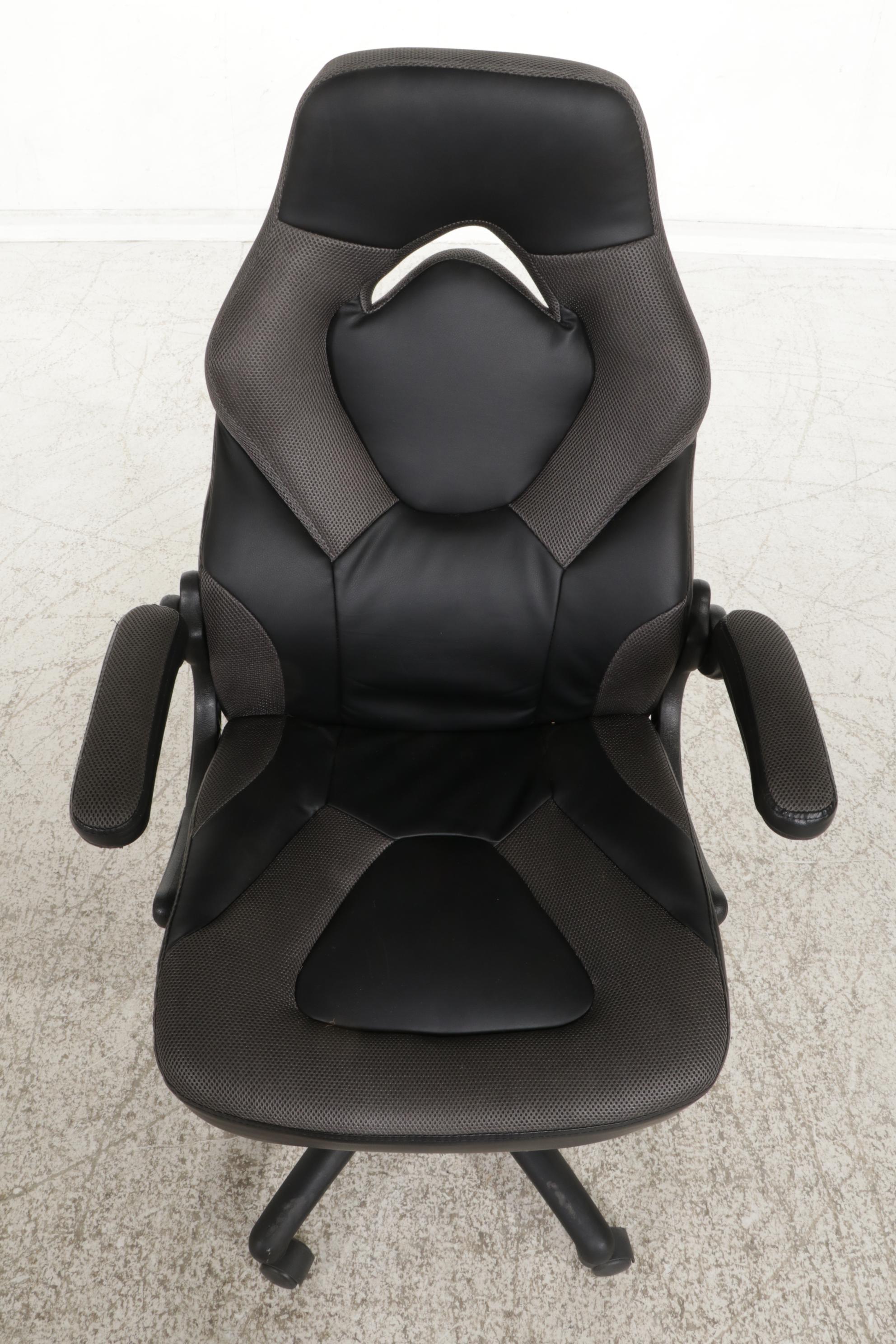 OFM Essentials Bonded Leather and Mesh Adjustable Computer Gaming Chair
